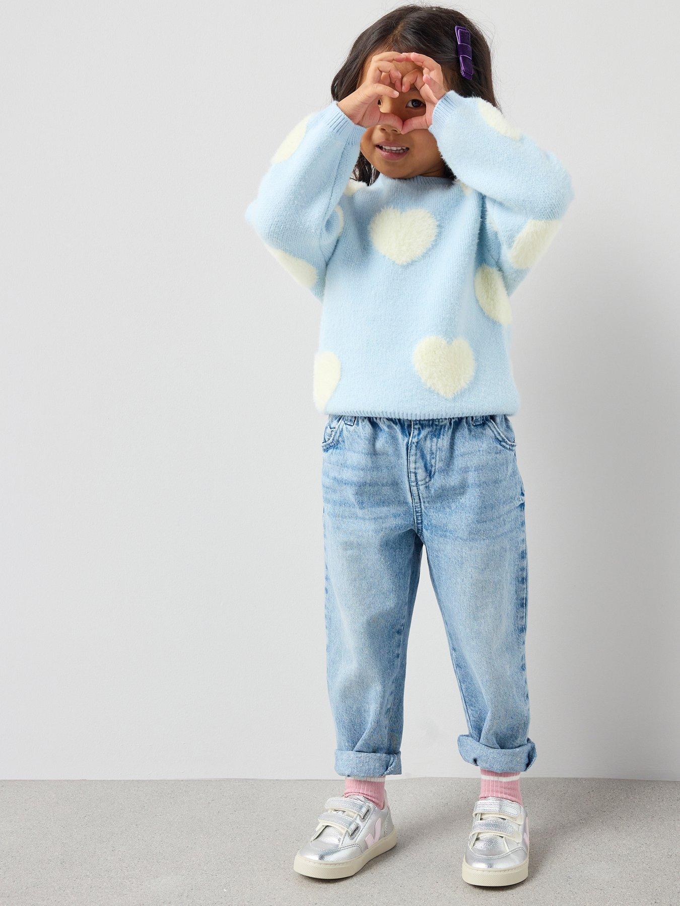 the-very-collection-girls-heart-print-jumper-with-3d-heart-detail-blueback