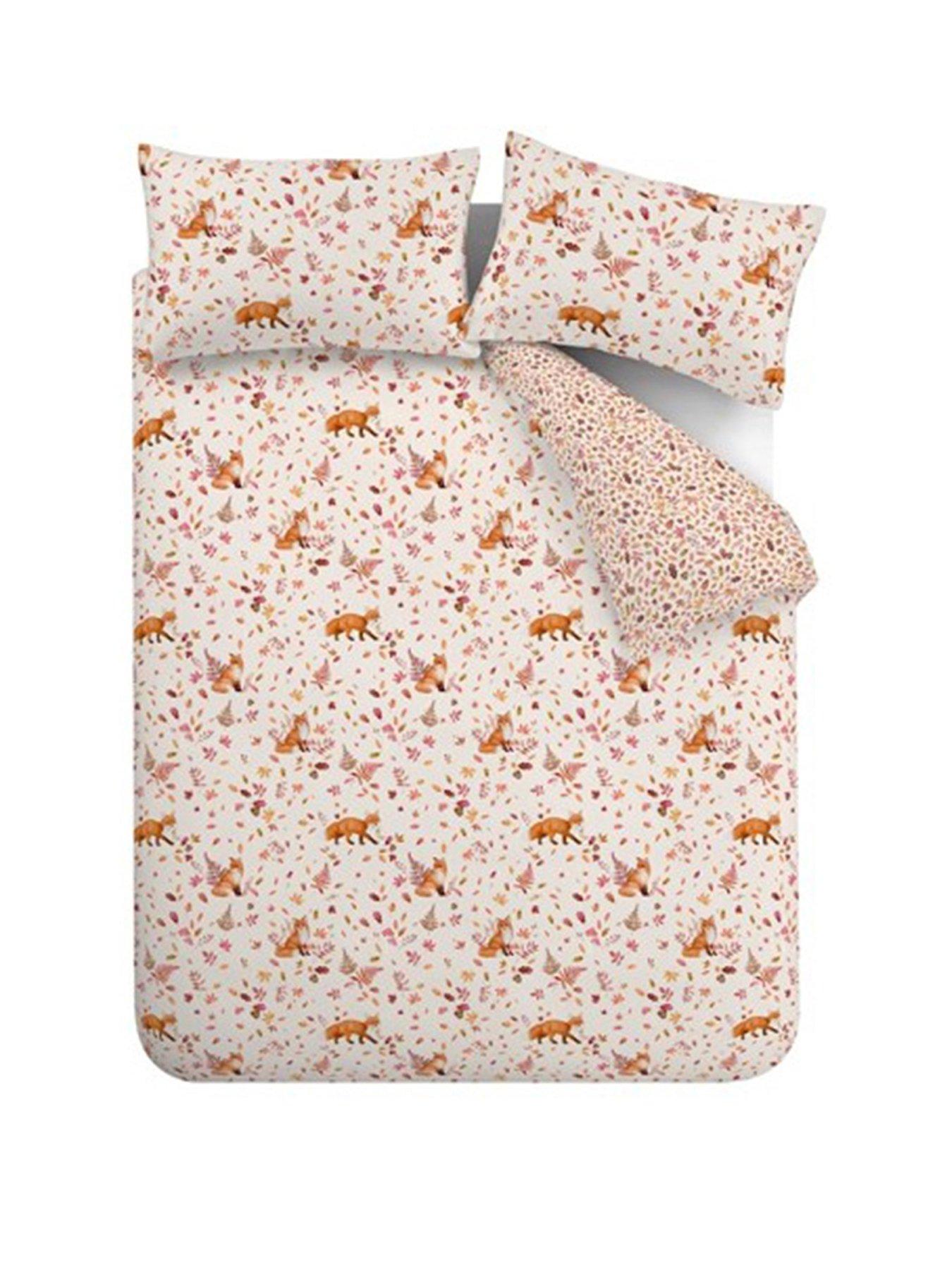 catherine-lansfield-woodland-fox-so-soft-reversible-duvet-cover-set-naturalstillFront
