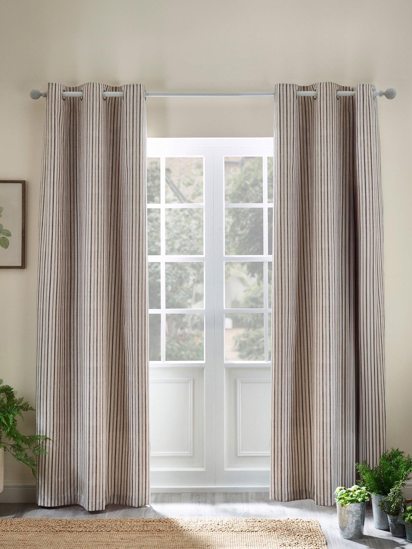 Catherine Lansfield Logan Stripe Curtains