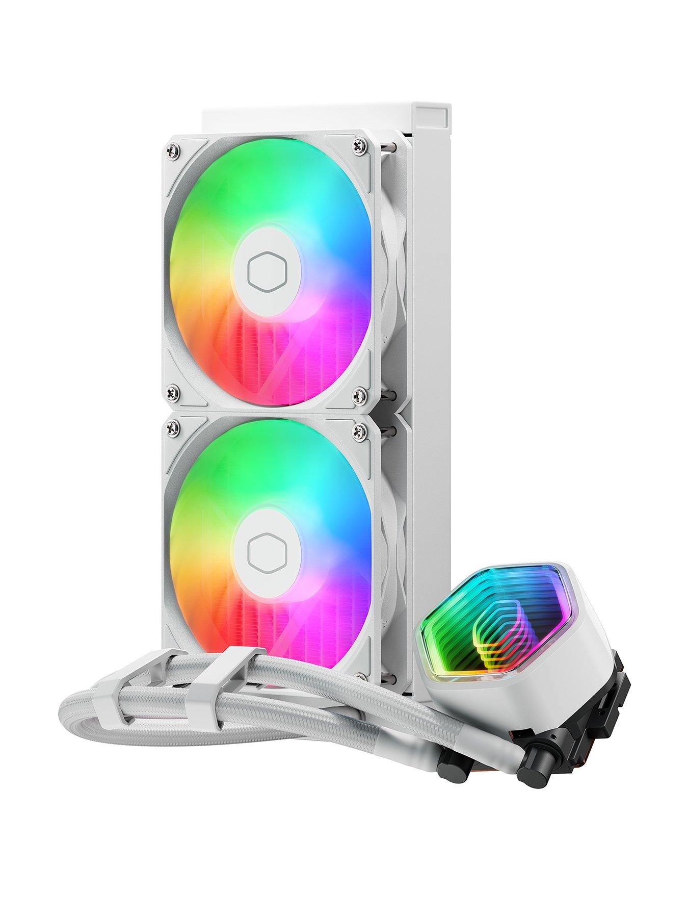 Image 2 of 3 of Cooler Master MasterLiquid 240 Core II CPU Liquid Cooler - White