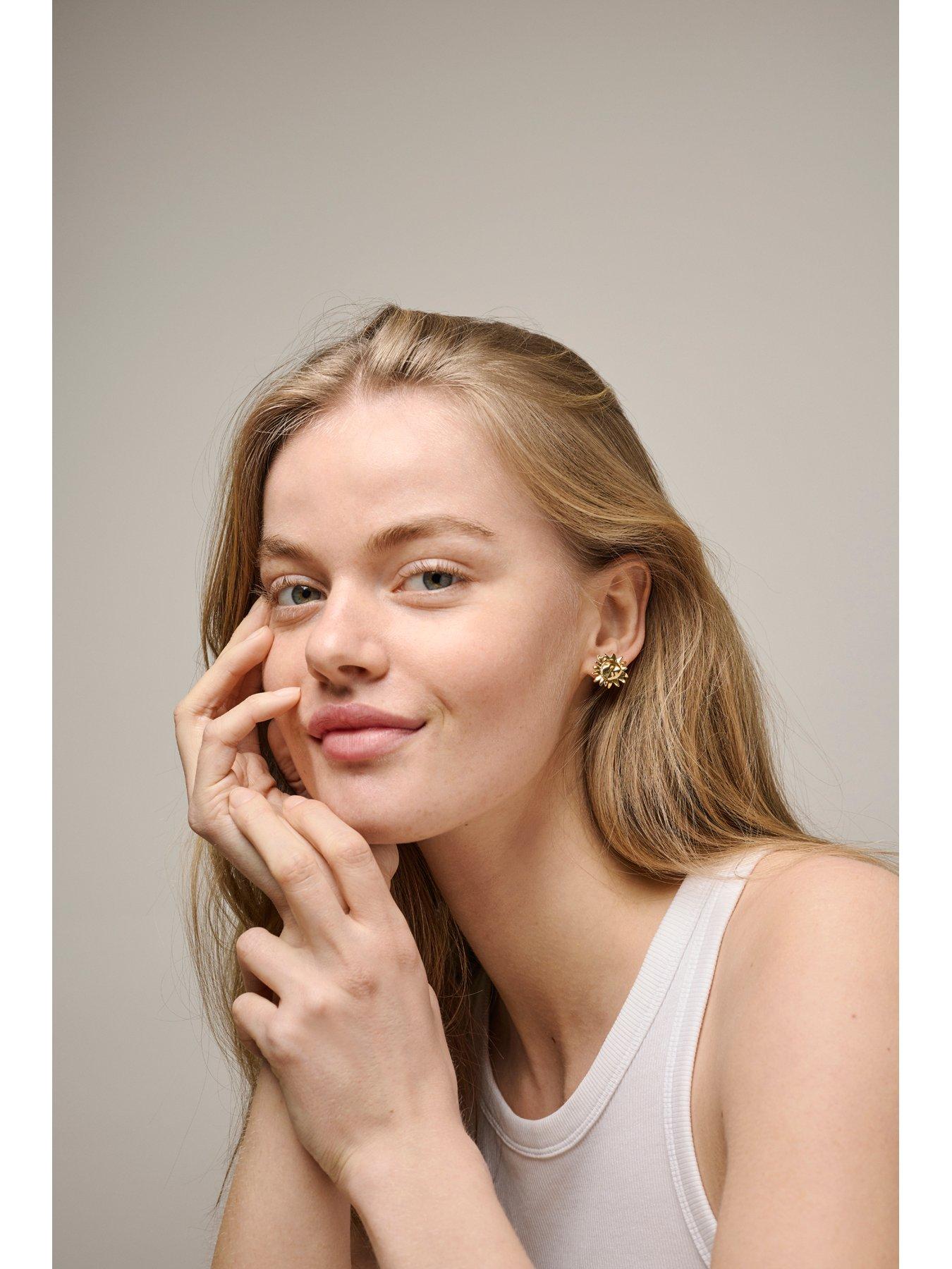 enamel-copenhagen-sunshine-field-large-studs-18ct-gold-plated-925-sterling-silverstillFront