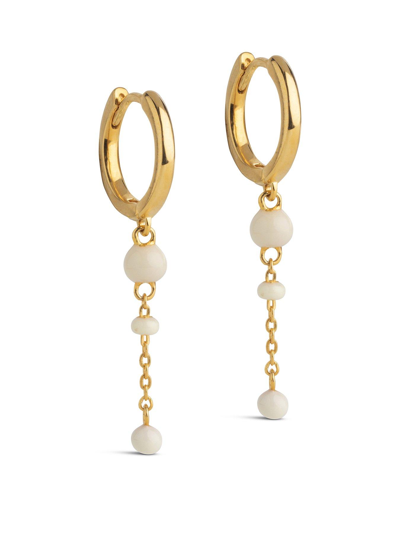 undefined Lola Bold Hoops 18ct Gold Plated 925 Sterling Silver - Daisy