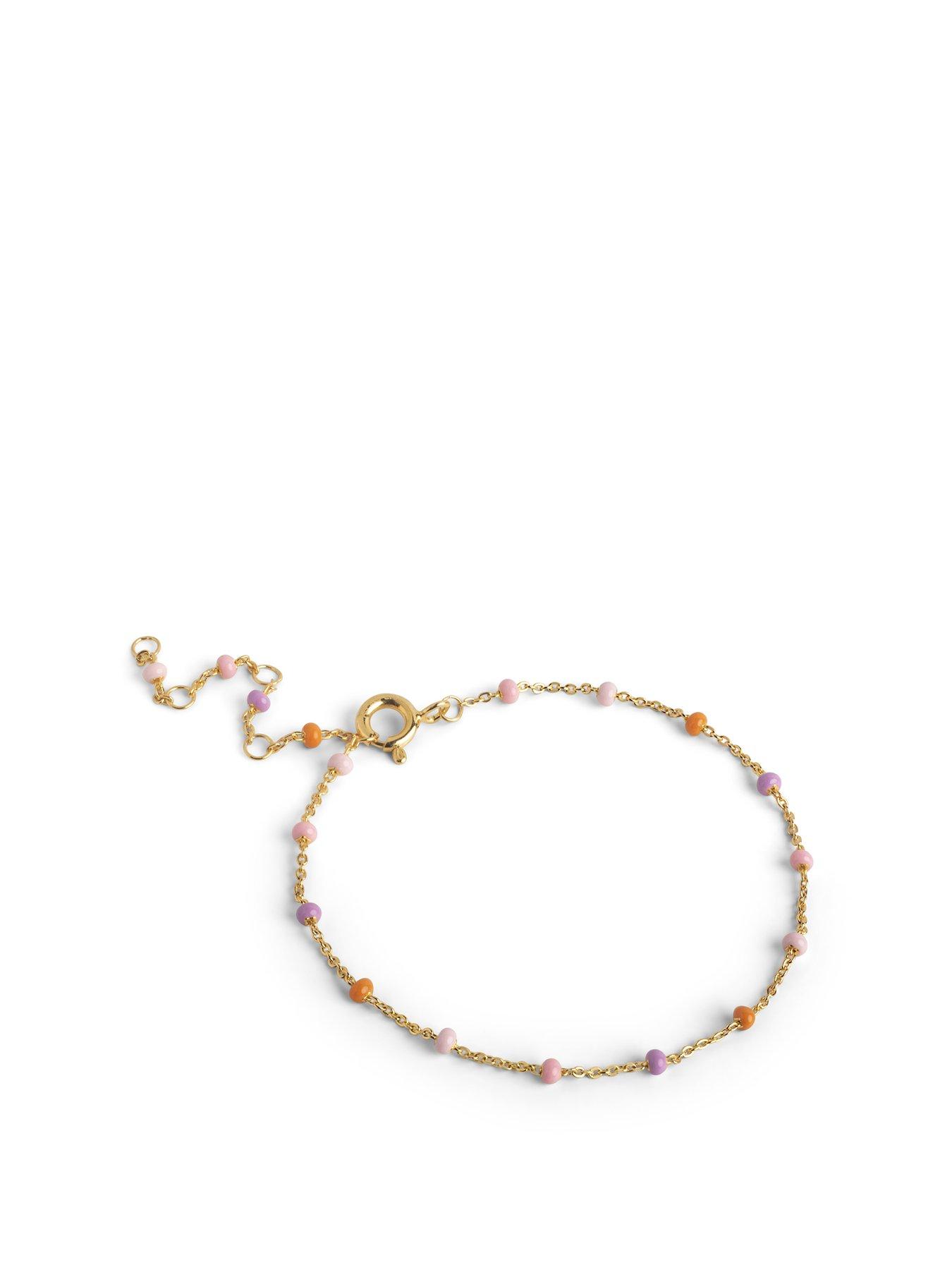 undefined Lola Bracelet 18ct Gold Plated 925 Sterling Silver - Blush