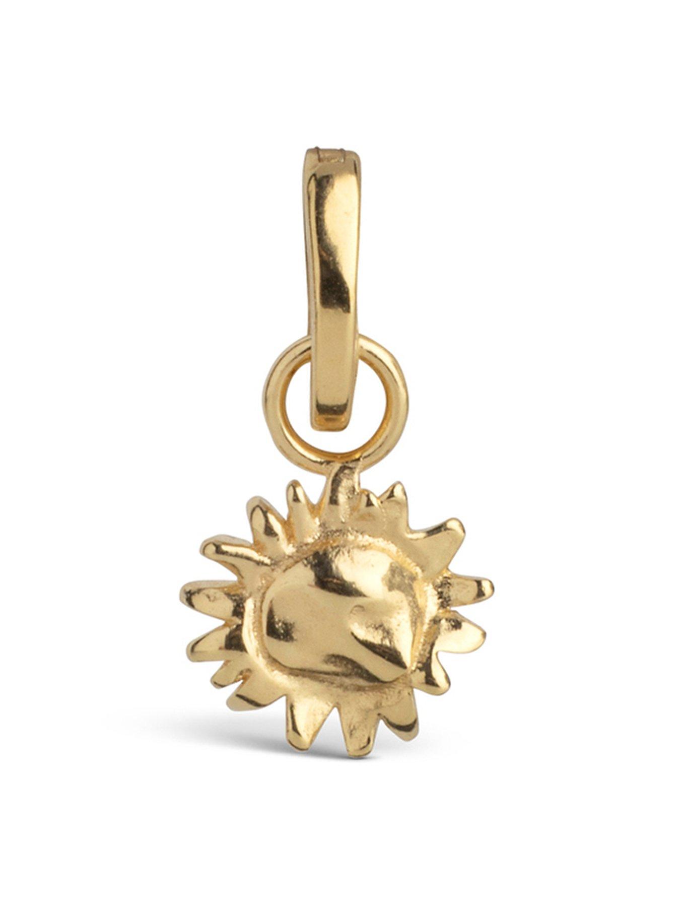 ENAMEL Copenhagen Sunny Sunshine Charm 18ct Gold Plated 925 Sterling Silver