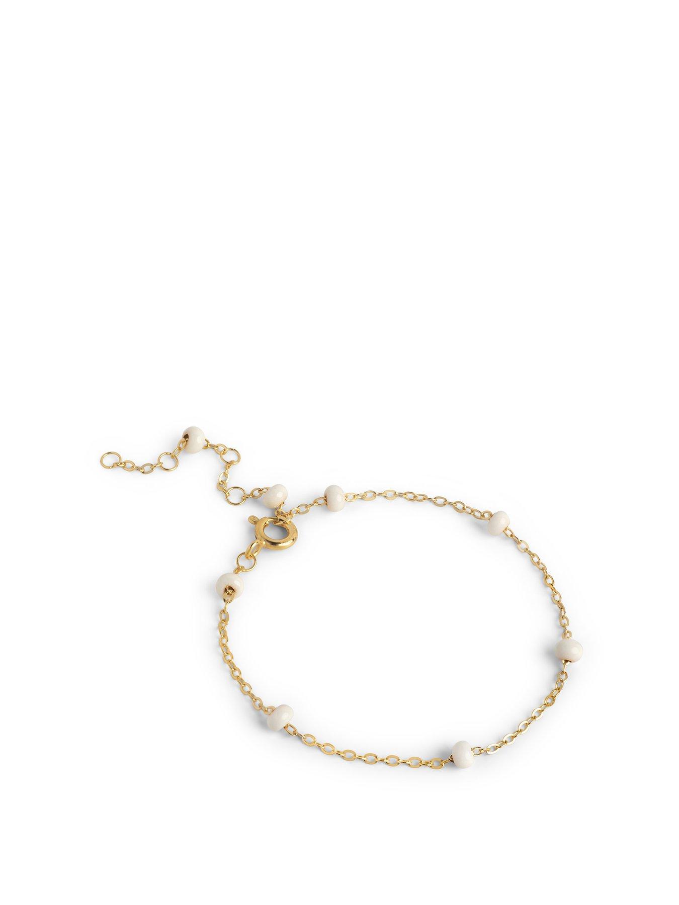 ENAMEL Copenhagen Lola Bold Bracelet 18ct Gold Plated 925 Sterling Silver - Daisy