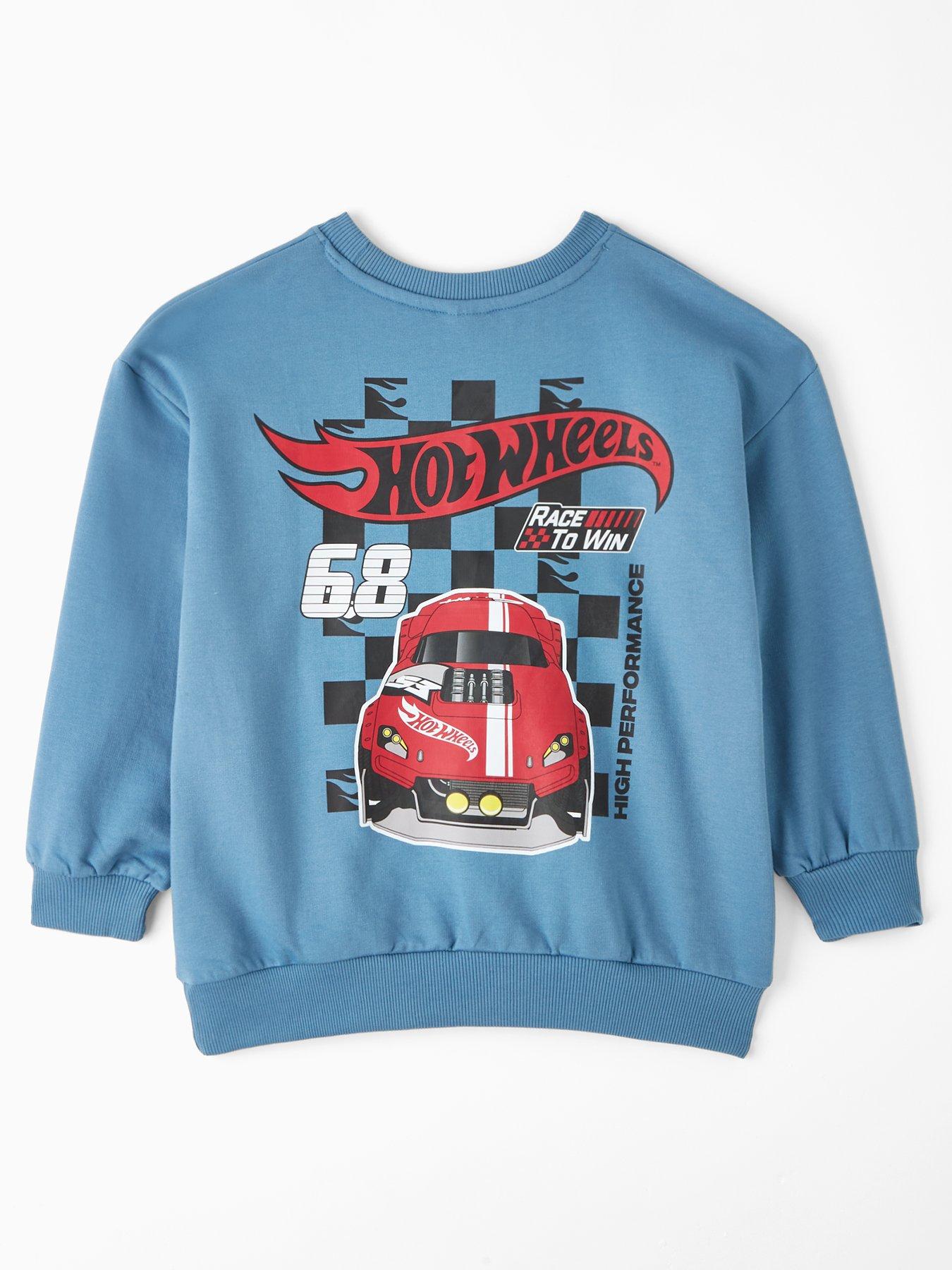 Hot Wheels Hot Wheels Back Print Sweatshirt - Blue