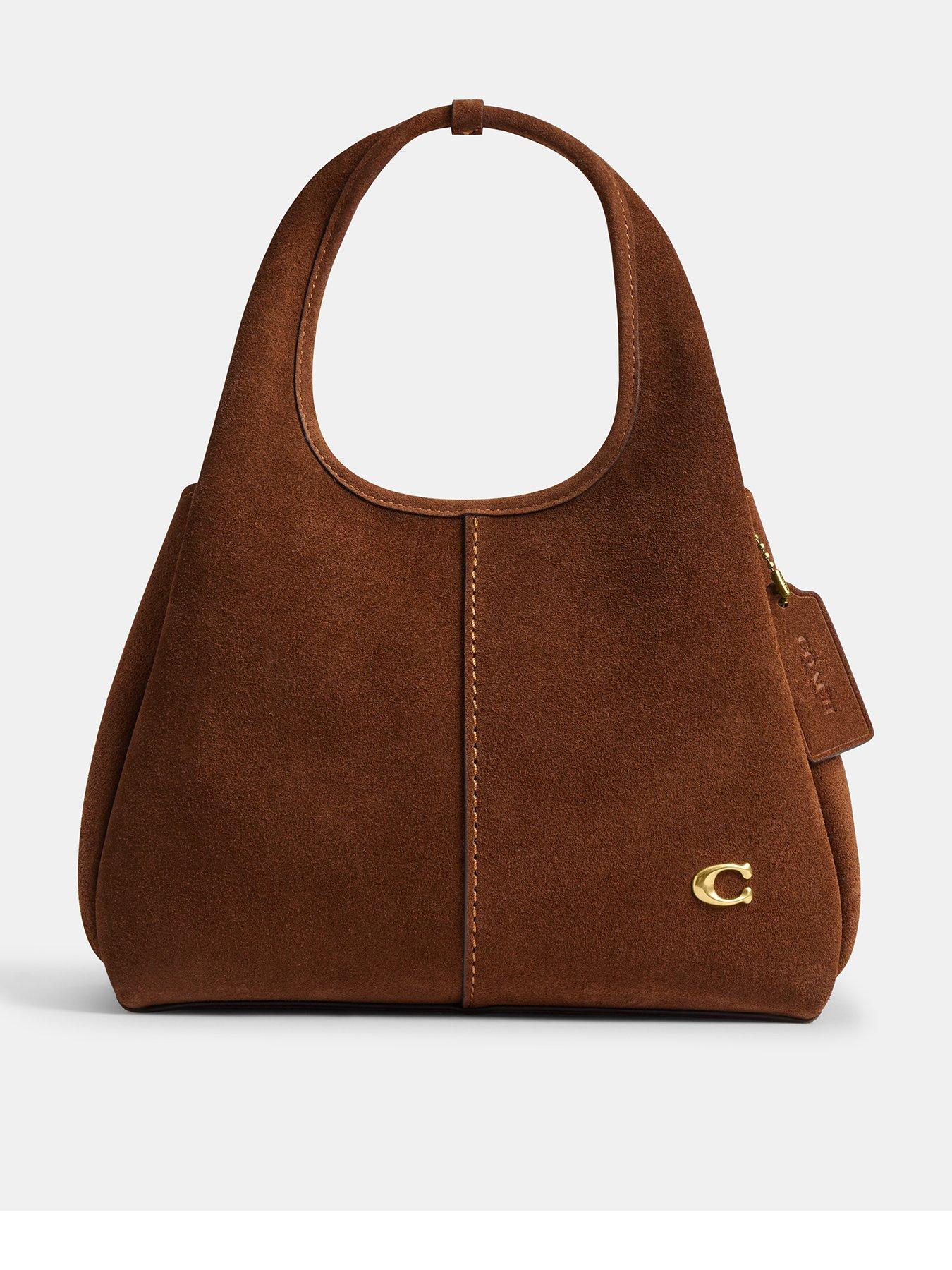 COACH Suede Lana Shoulder Bag 23 - Brown