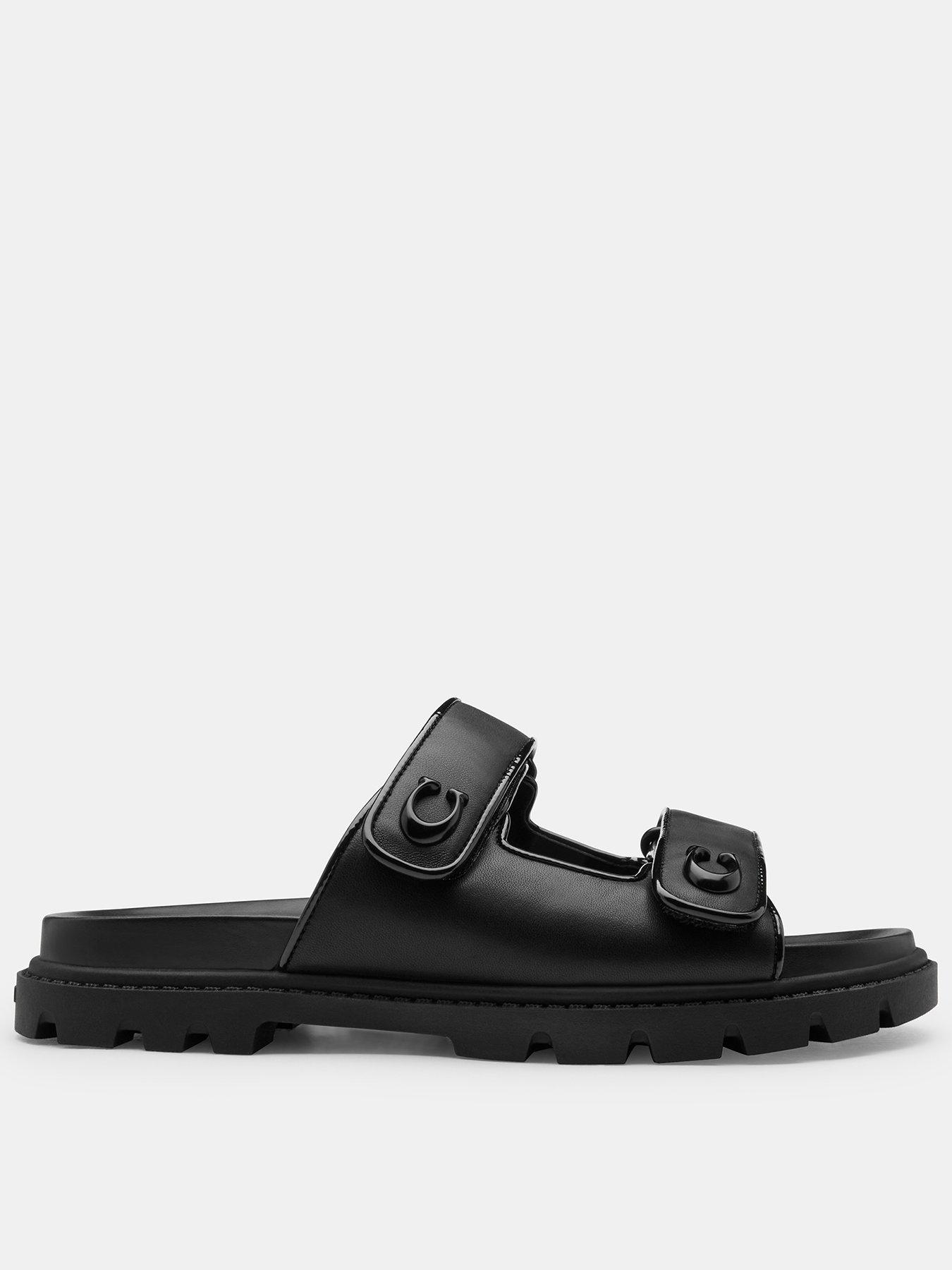 coach-sculpted-c-leather-double-band-sandal-black