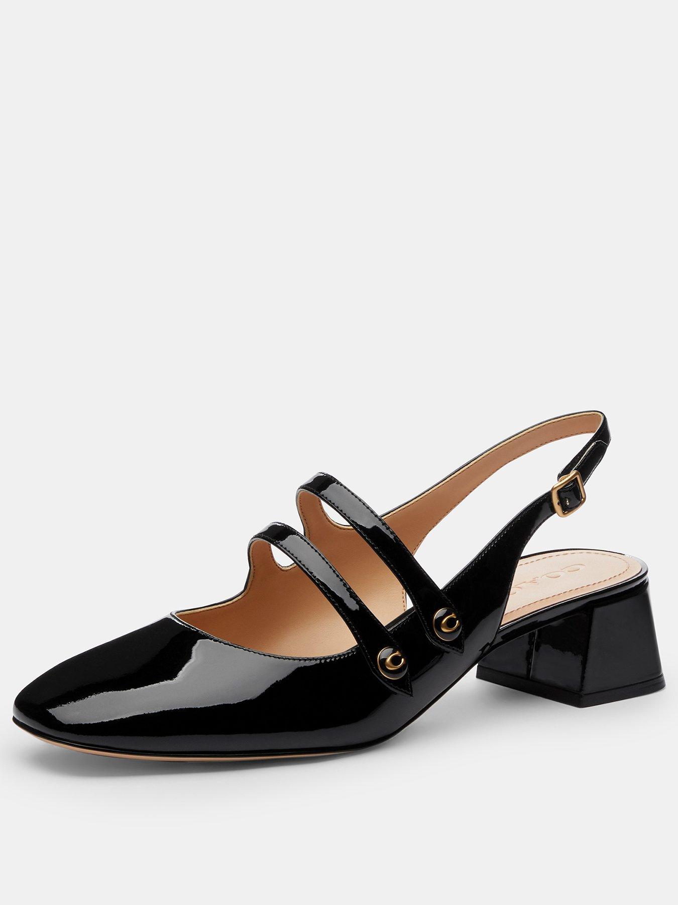 Image 2 of 4 of COACH Winley Patent Leather Slingback Mary Jane - Black