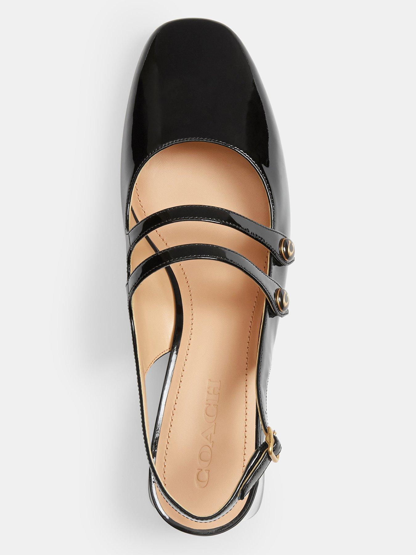 Image 3 of 4 of COACH Winley Patent Leather Slingback Mary Jane - Black
