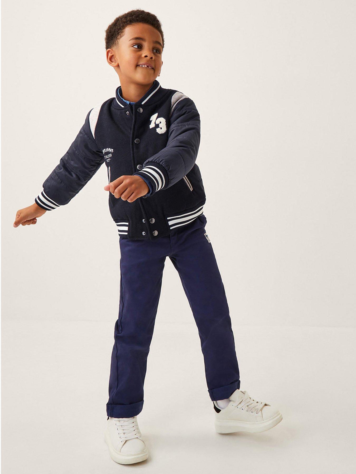 Monsoon Boys Varsity Jacket - Navy