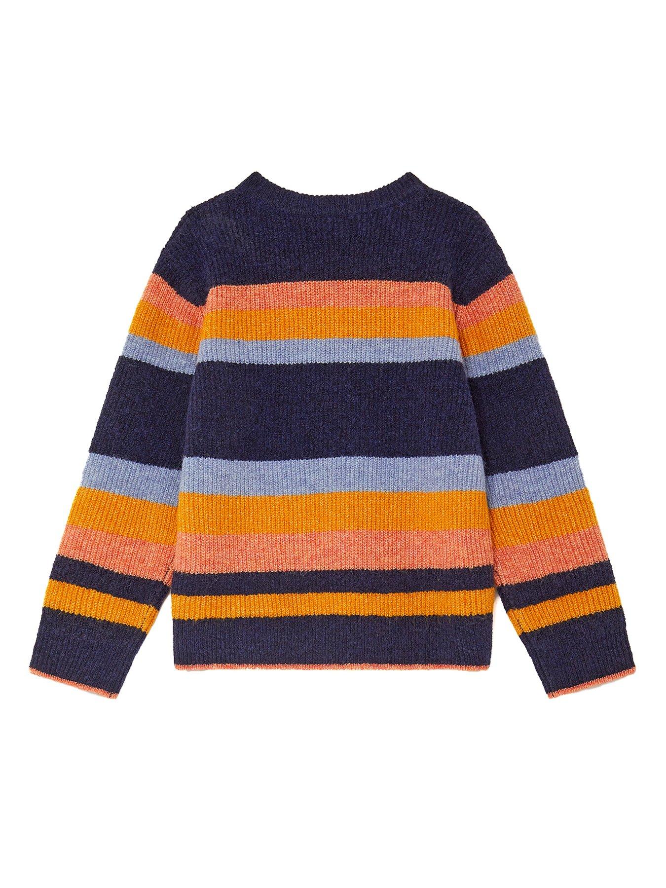 Image 3 of 4 of Monsoon Boys Colour Block Jumper - Orange