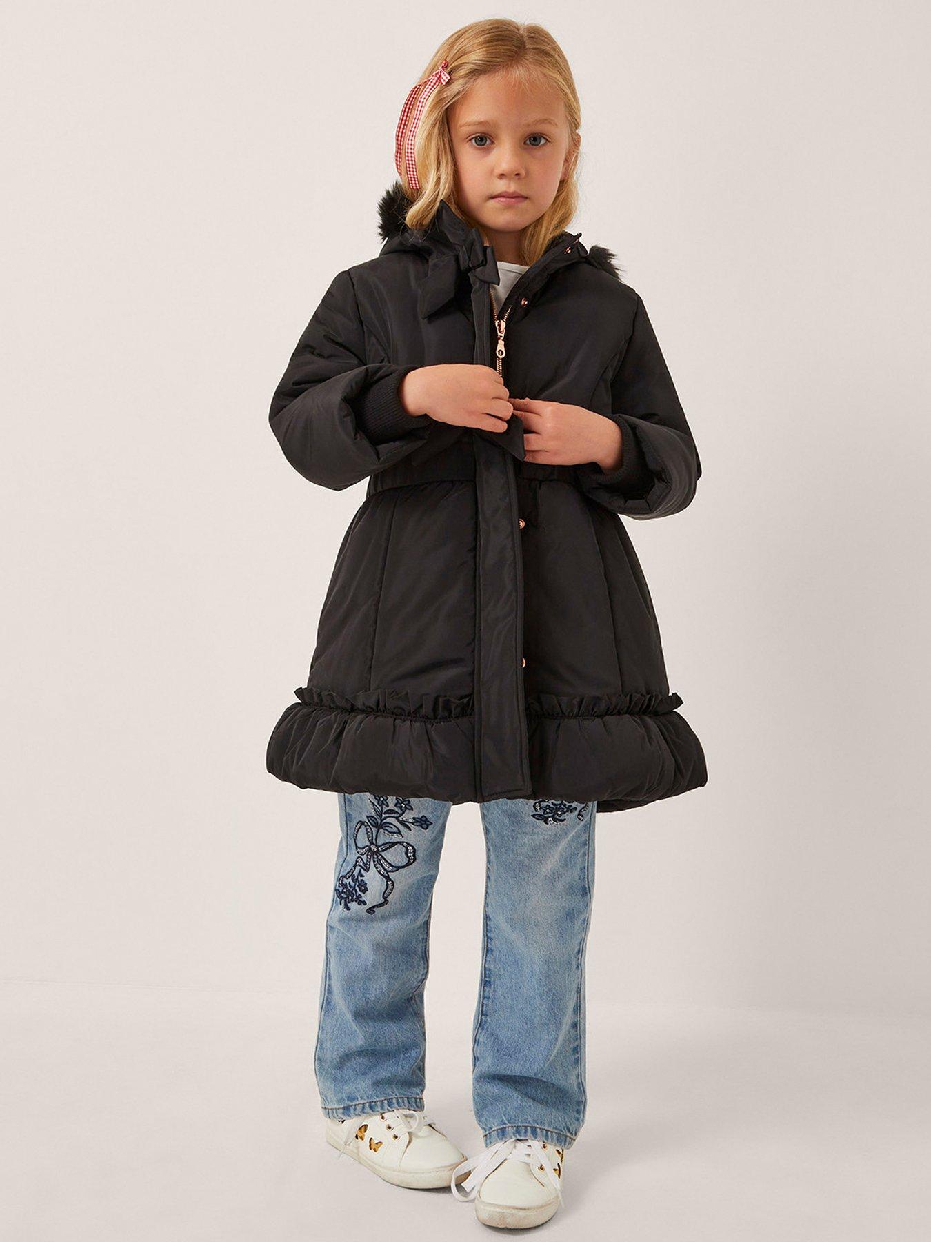 monsoon-girls-frill-bow-padded-coat-black