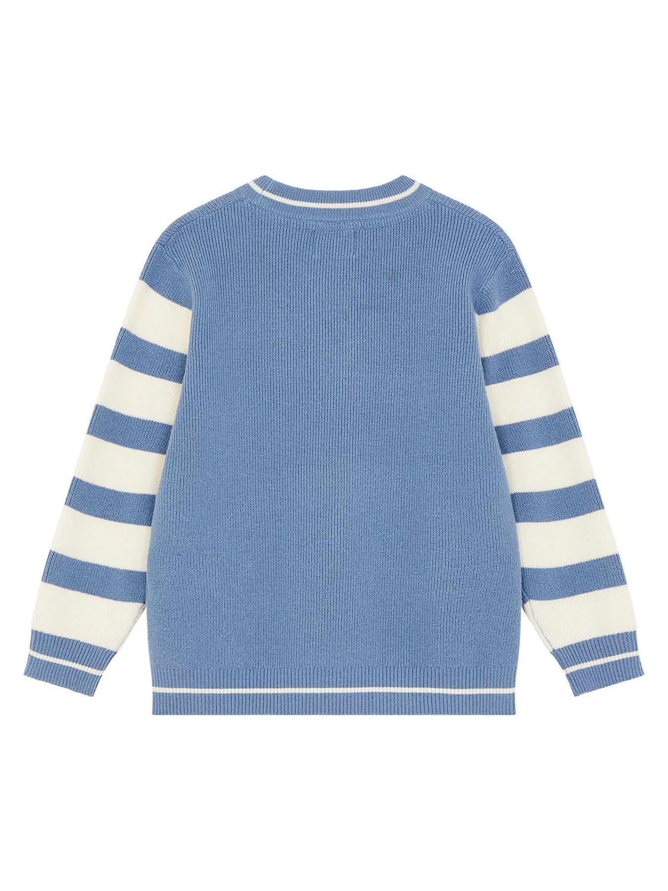 Image 3 of 4 of Monsoon Boys Crew Neck 73 Jumper - Blue