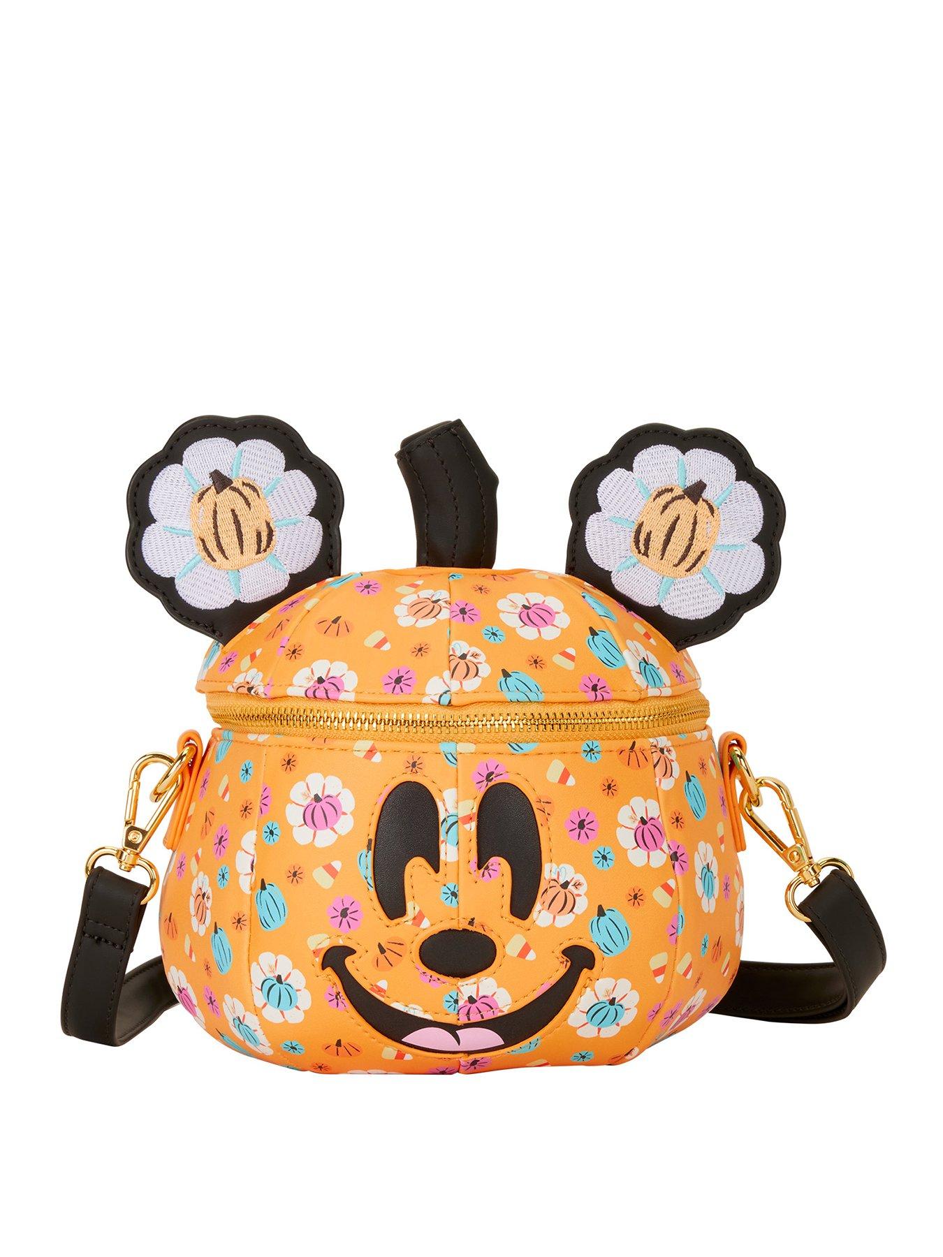 Loungefly Disney Mickey Mouse Pumpkin Crossbody Bag