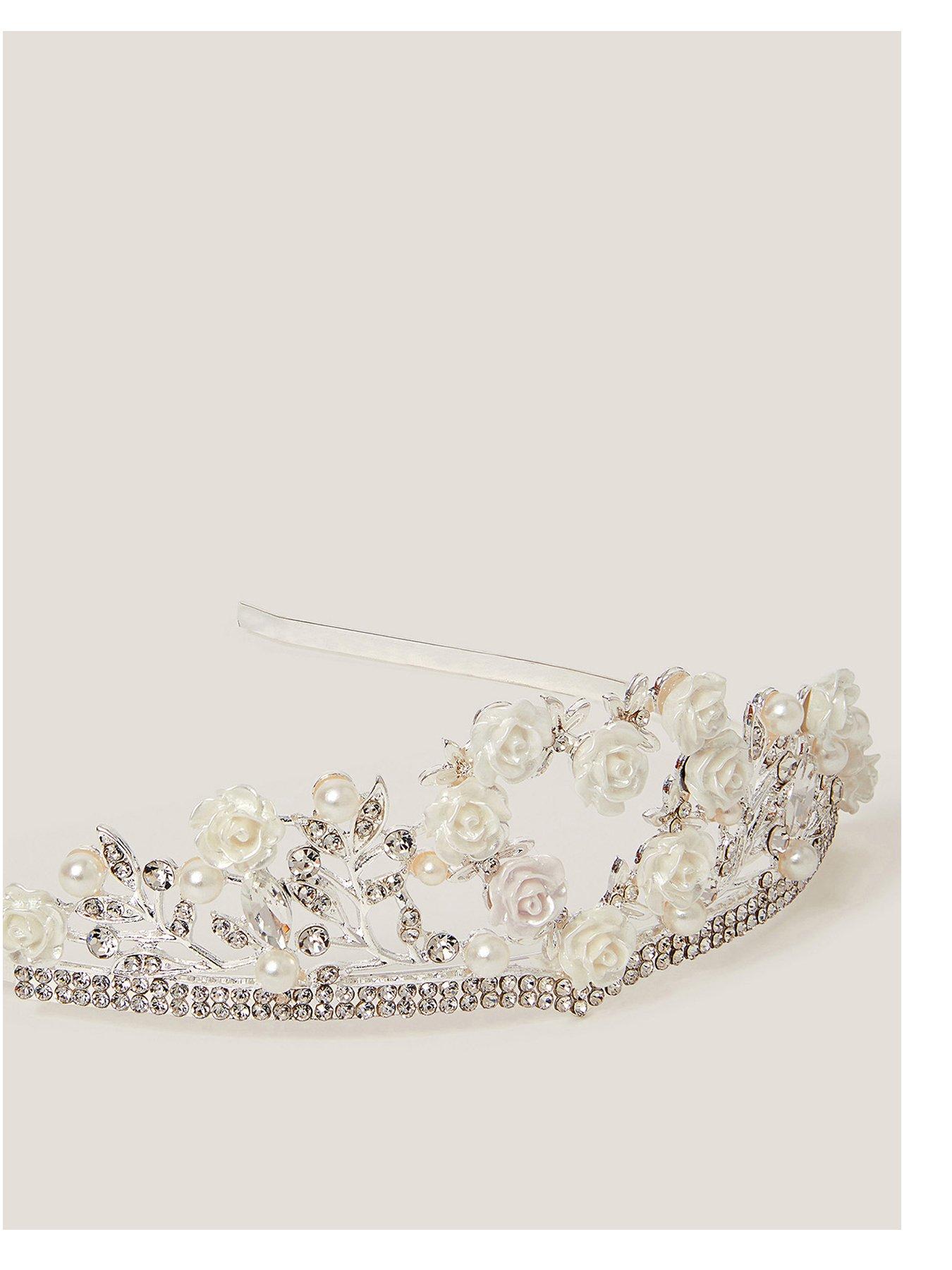 Image of Monsoon Girls Flowergirl Tiara - Silver
