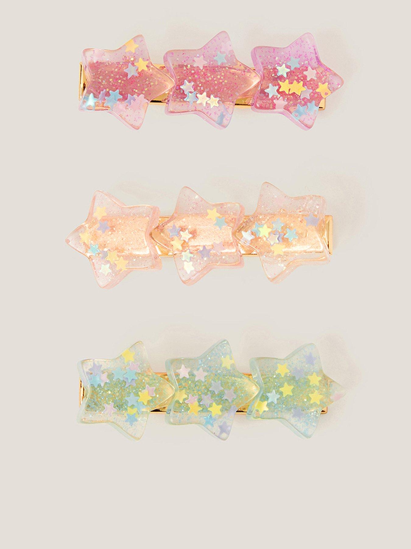 Monsoon Girls 3 Pack Superstar Hair Clips - Multi