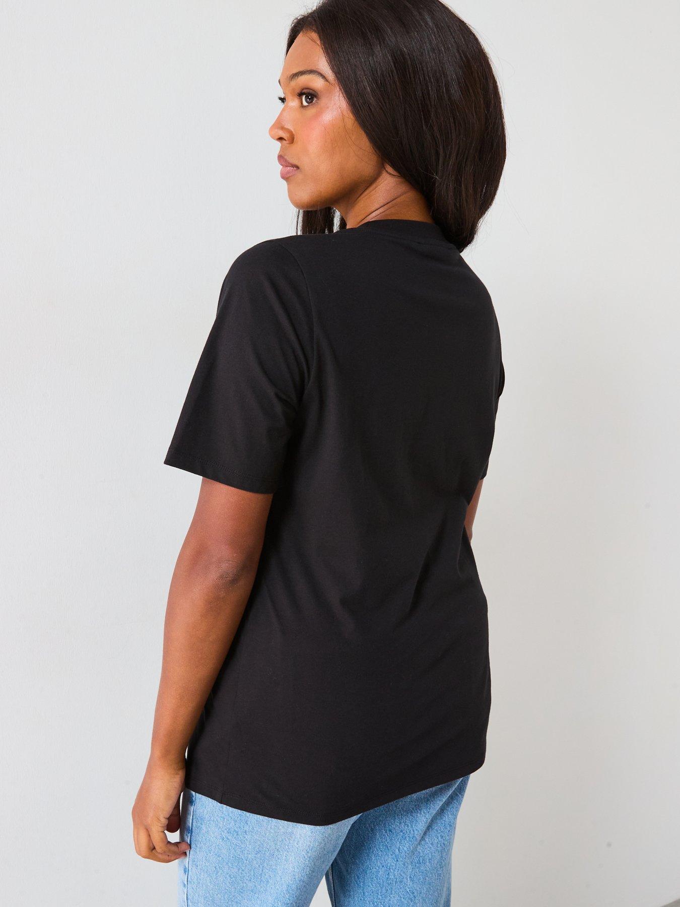 Image 2 of 6 of The Very Collection Curve Bow Trim T-shirt