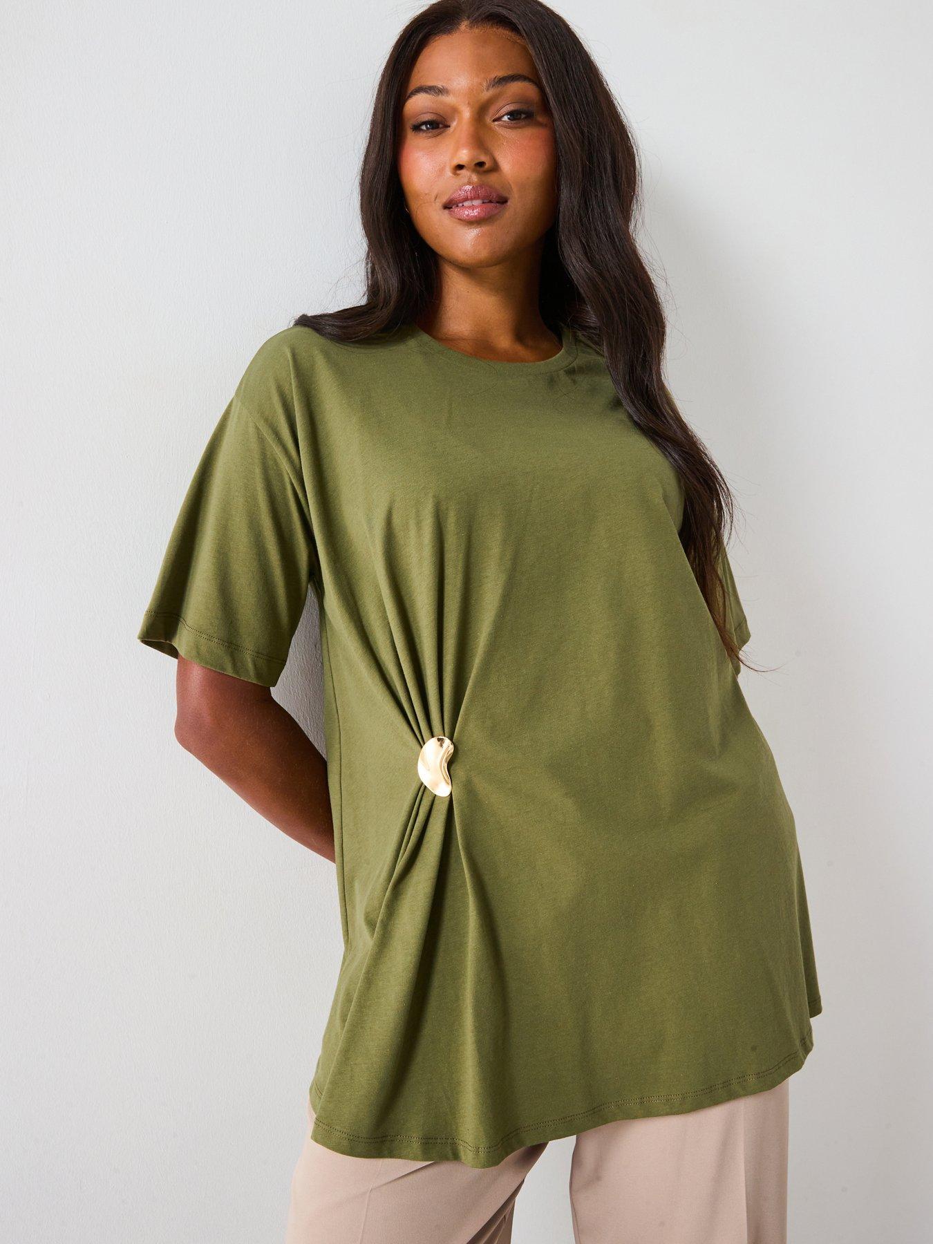 v-by-very-curve-gold-trim-t-shirt-green