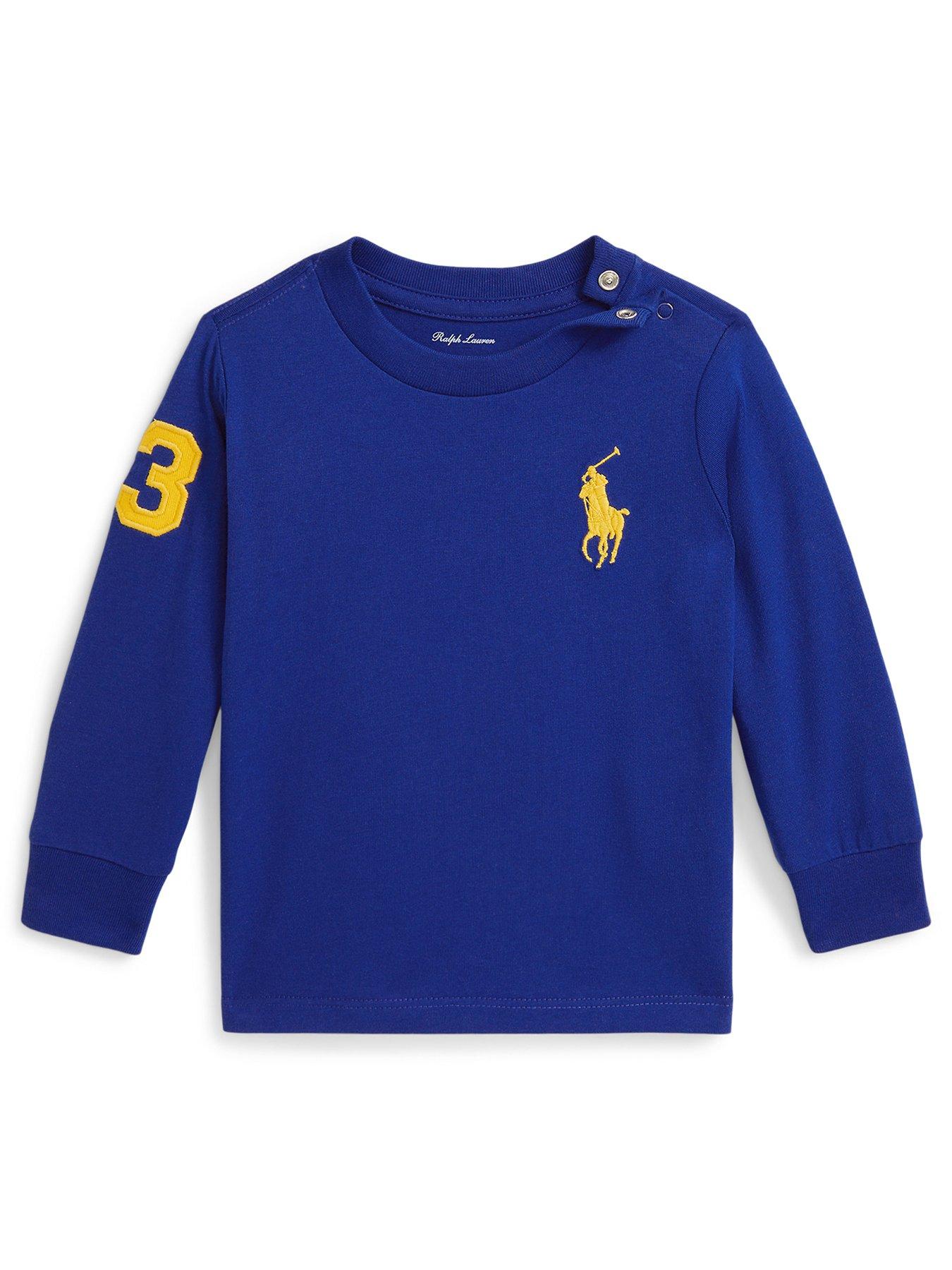 Polo Ralph Lauren Baby Boys Long Sleeve Logo T -shirt - Blue
