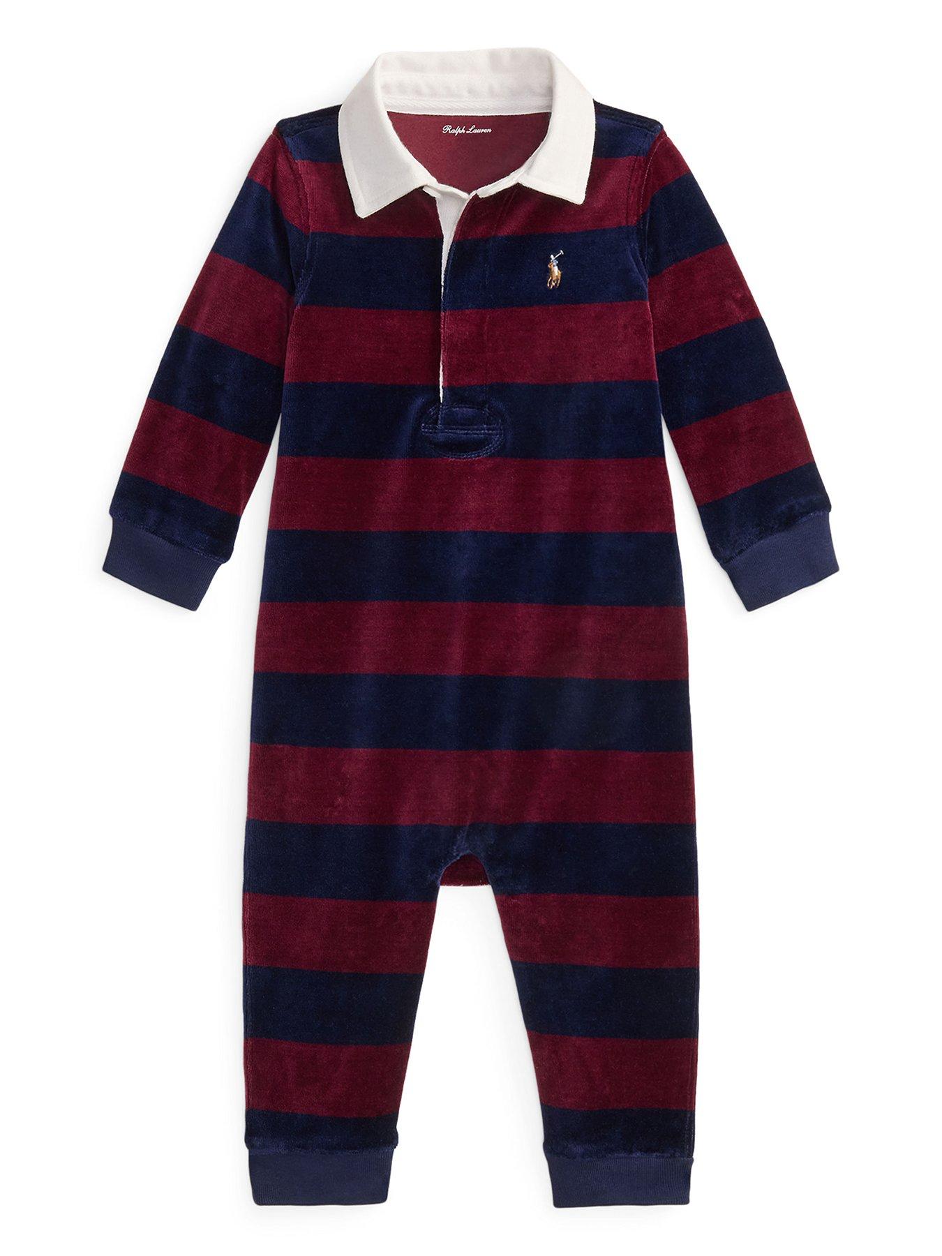 Polo Ralph Lauren Baby Boys Striped Romper - Multi