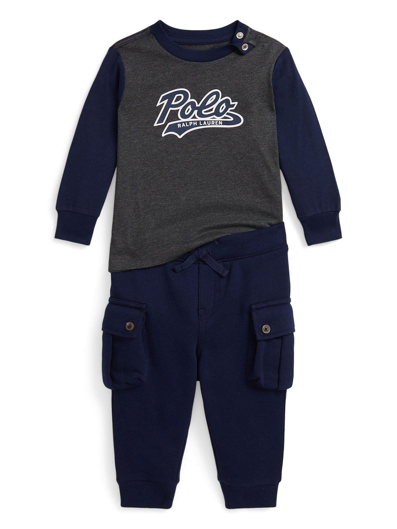 Polo Ralph Lauren Baby Boys Jog And Sweat Set - Dark Grey