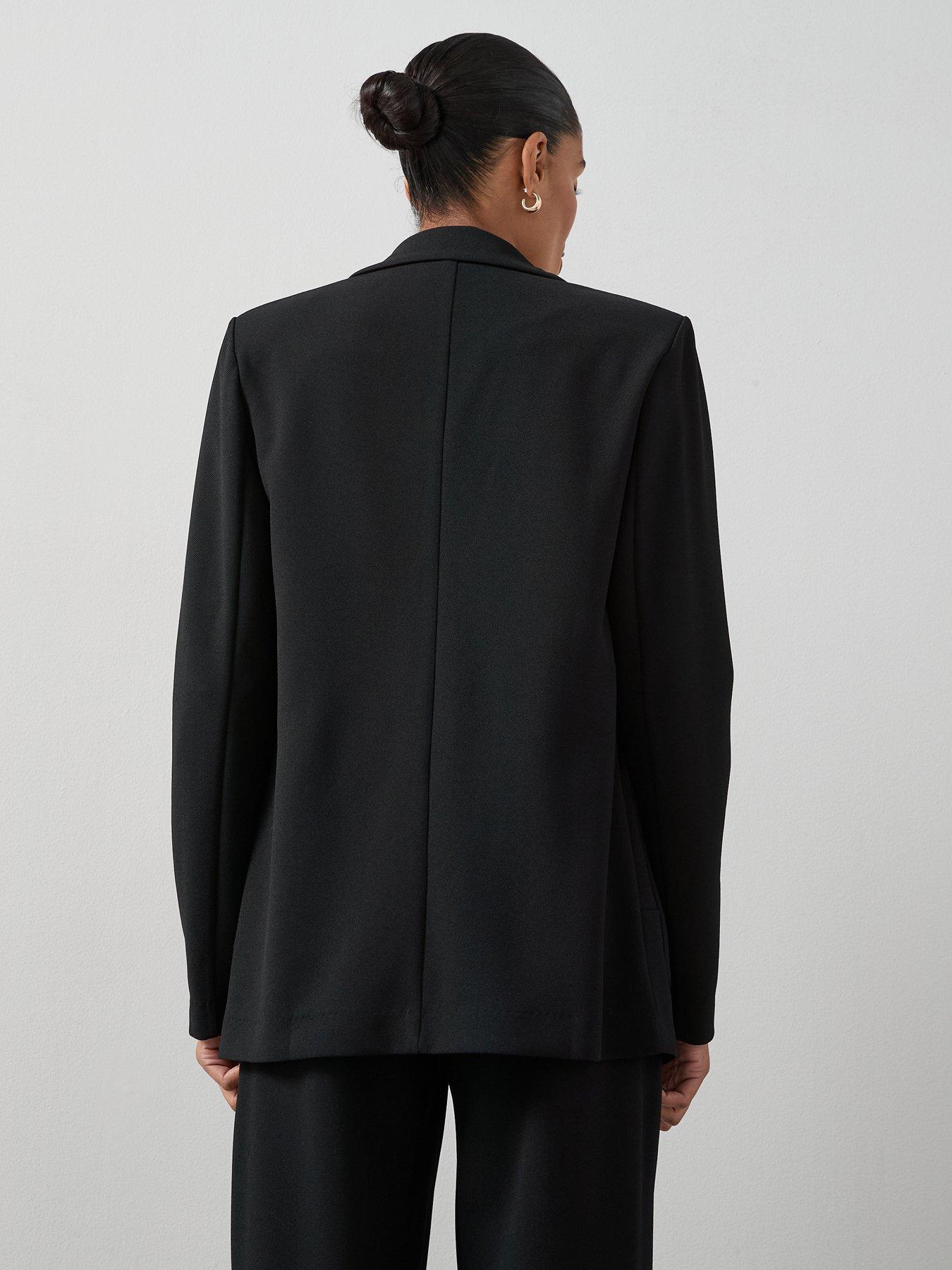 Image 2 of 6 of The Very Collection Womens Edge-to-Edge Stretch Jersey Blazer - Black