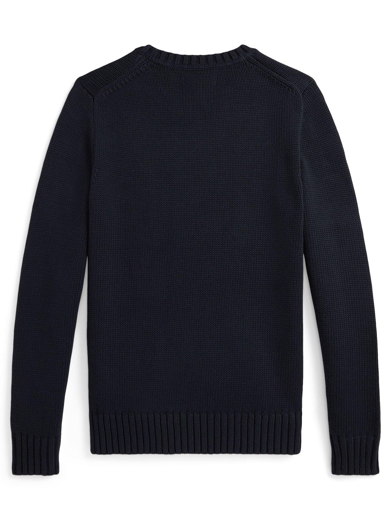 Image 2 of 2 of Polo Ralph Lauren Boys Crew Neck Sweater - Navy