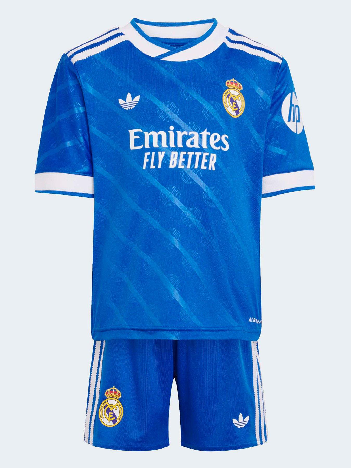 adidas Kids Real Madrid 25/26 Third Mini Football Kit - Blue