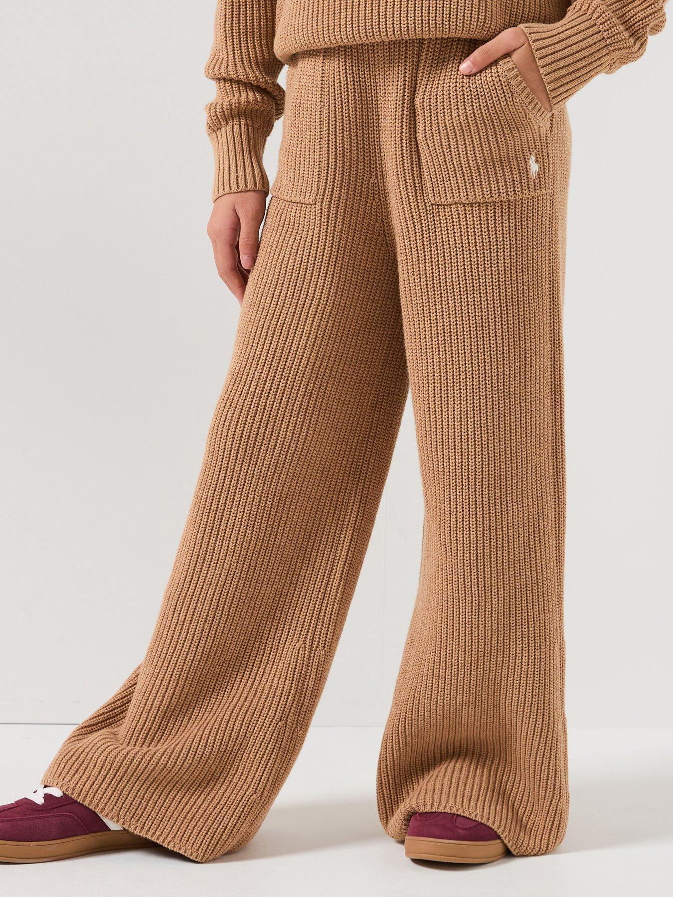 Polo Ralph Lauren Girls Wide Leg Trousers - Light Brown