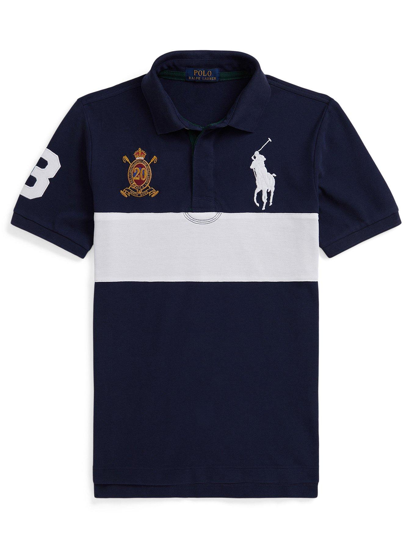 Polo Ralph Lauren Boys Short Sleeve Logo Polo Shirt - Navy