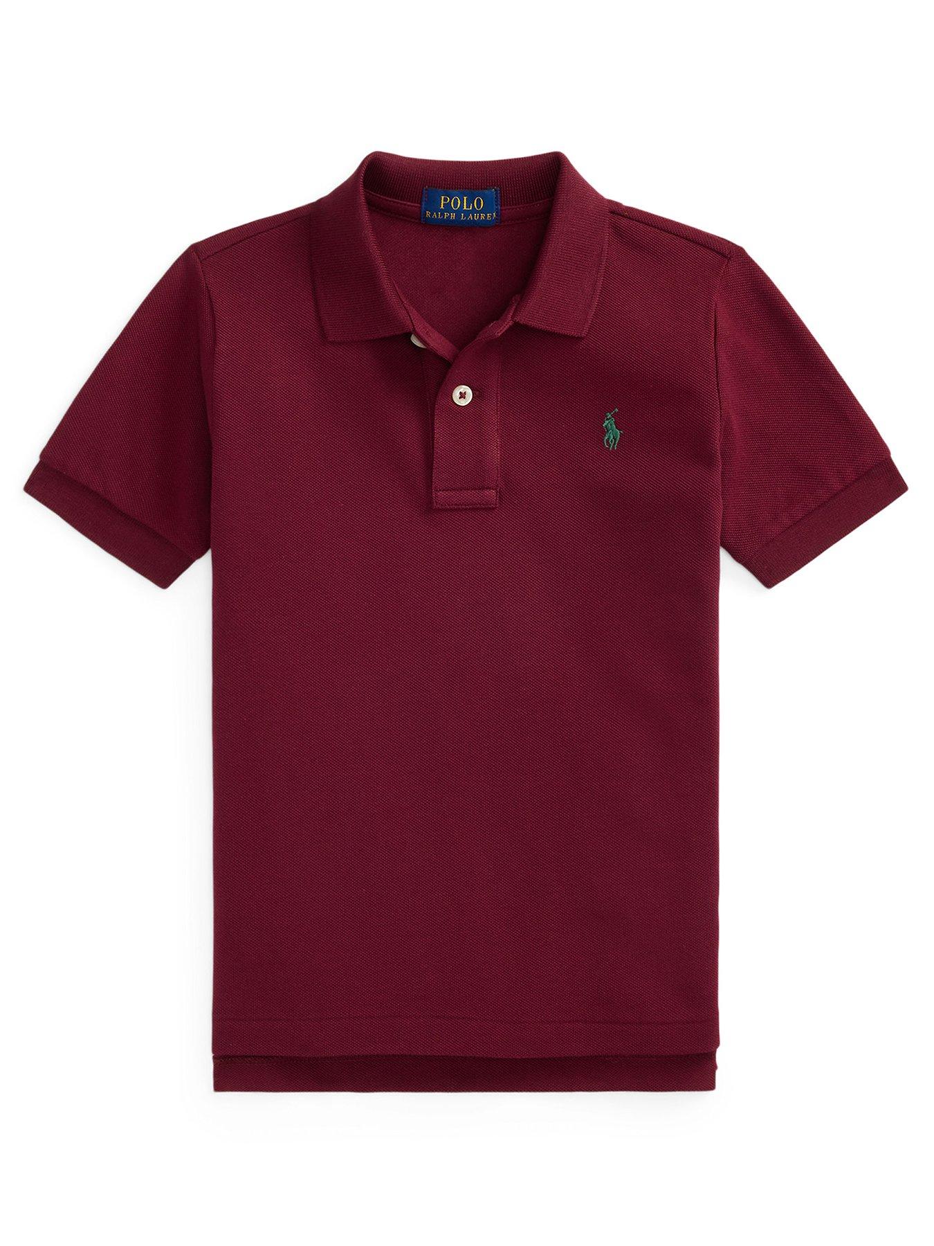 Polo Ralph Lauren Younger Boys Short Sleeve Polo Shirt - Wine