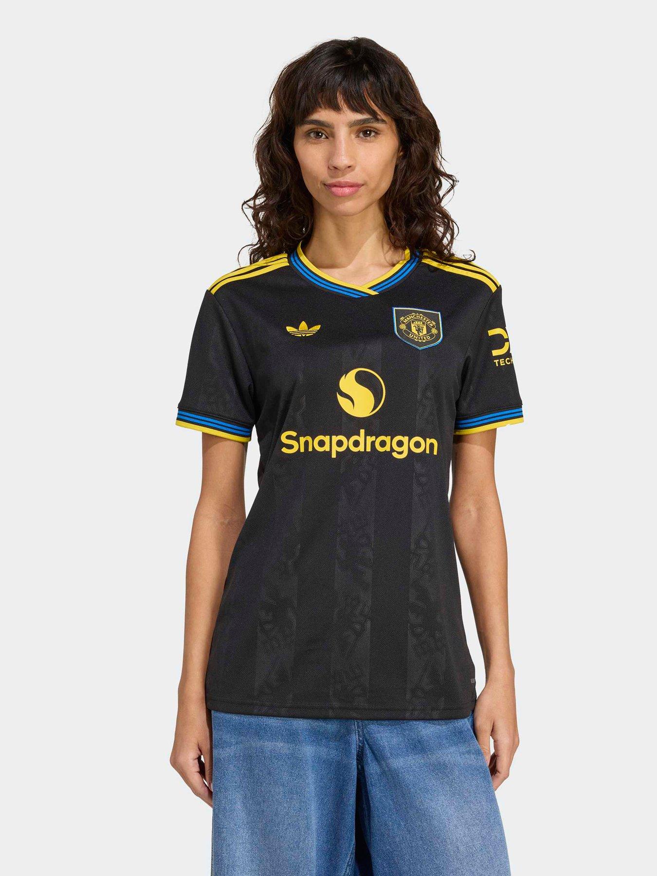 Image 1 of 5 of adidas Womens Manchester United 25/26 Third Football Shirt - Black