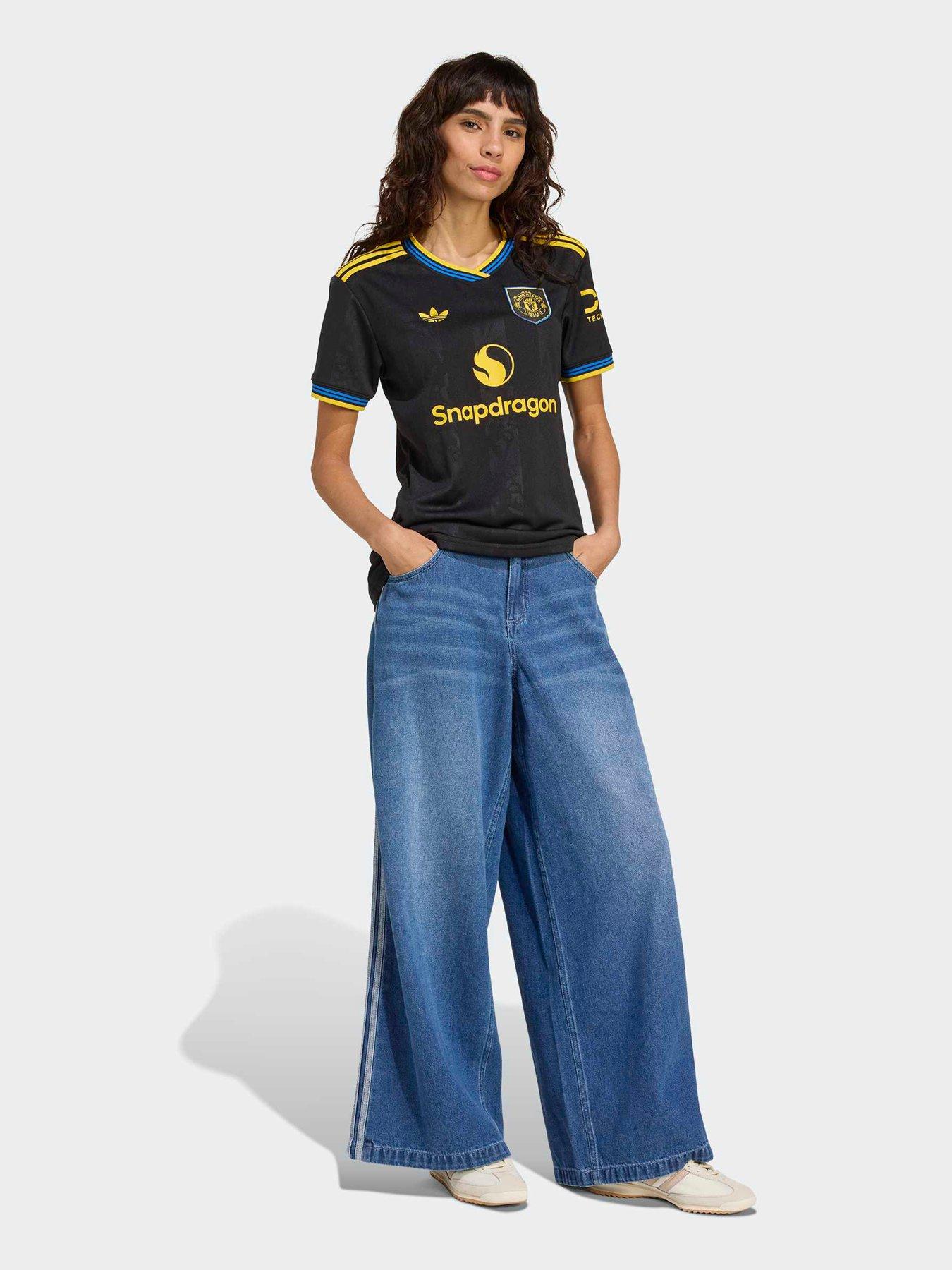 Image 3 of 5 of adidas Womens Manchester United 25/26 Third Football Shirt - Black