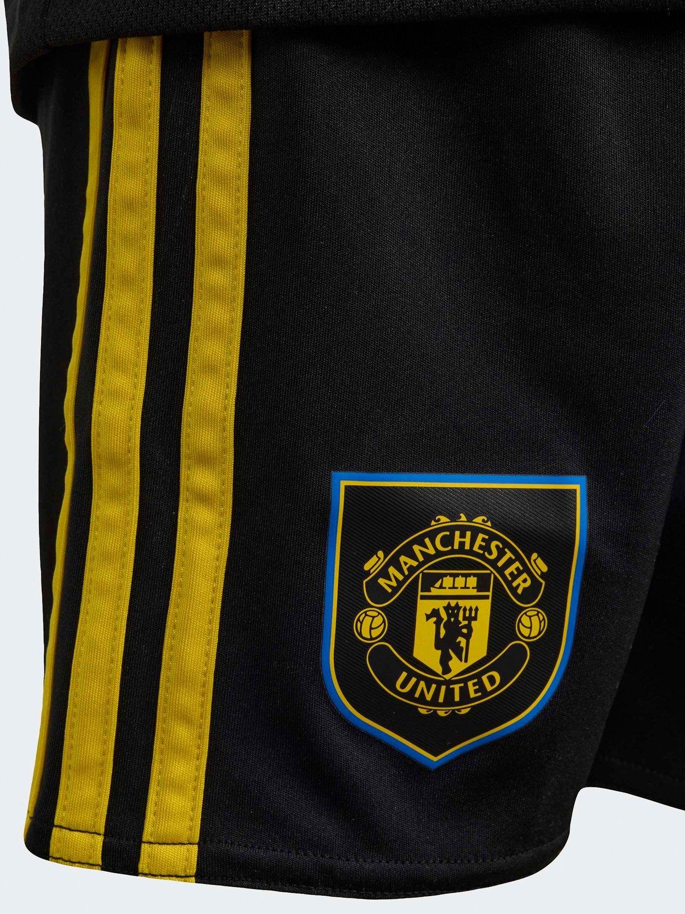 Image 4 of 4 of adidas Manchester United Junior 25/26 Third Football Mini Kit - Black