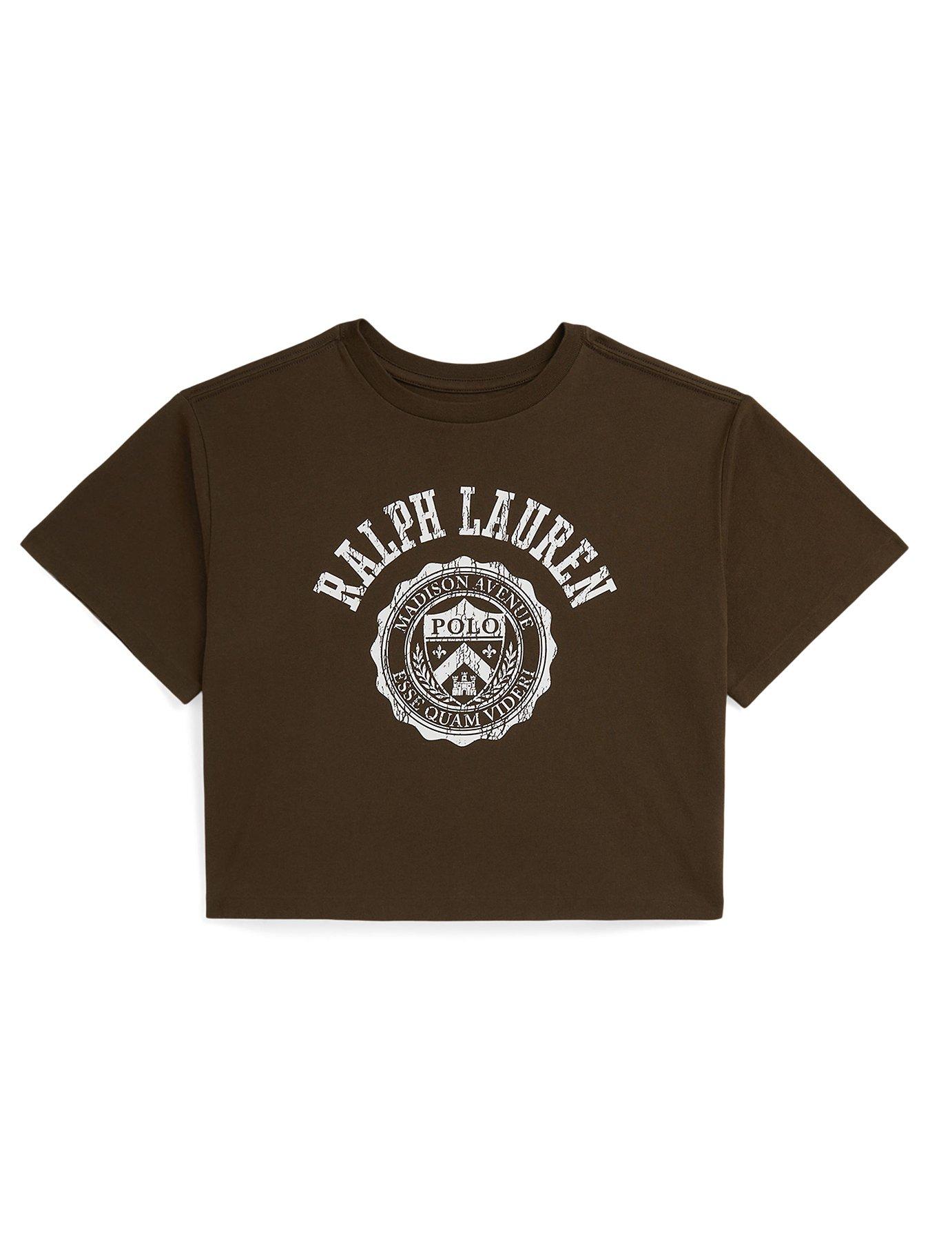 polo-ralph-lauren-girls-short-sleeve-cropped-varsity-t-shirt-brown