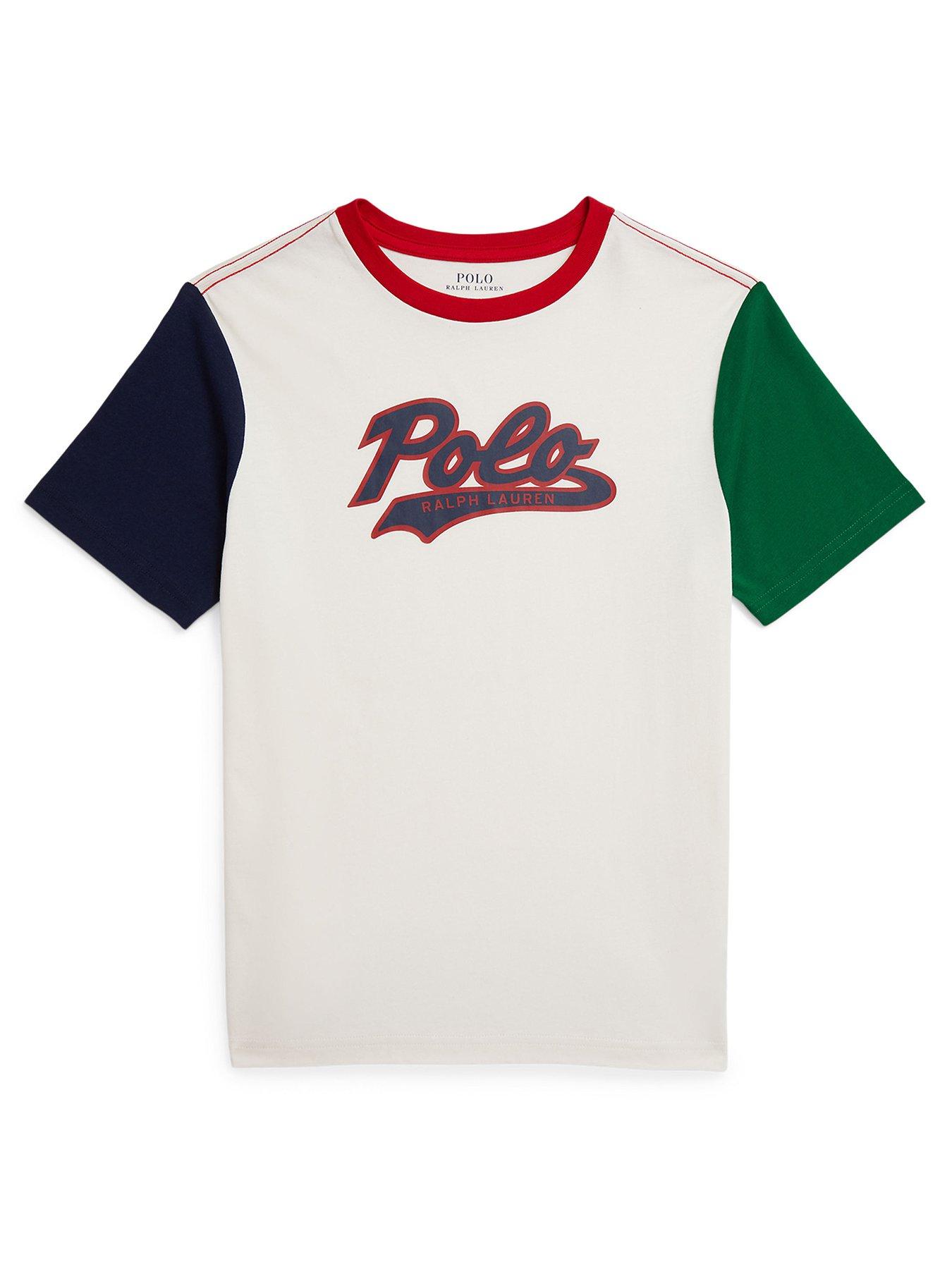 Polo Ralph Lauren Boys Short Sleeve Script Logo T-Shirt - Multi