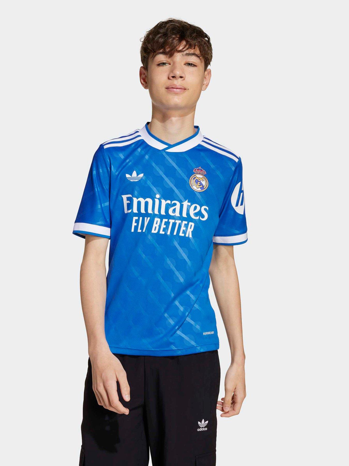adidas Kids Real Madrid 25/26 Third Football Shirt - Blue