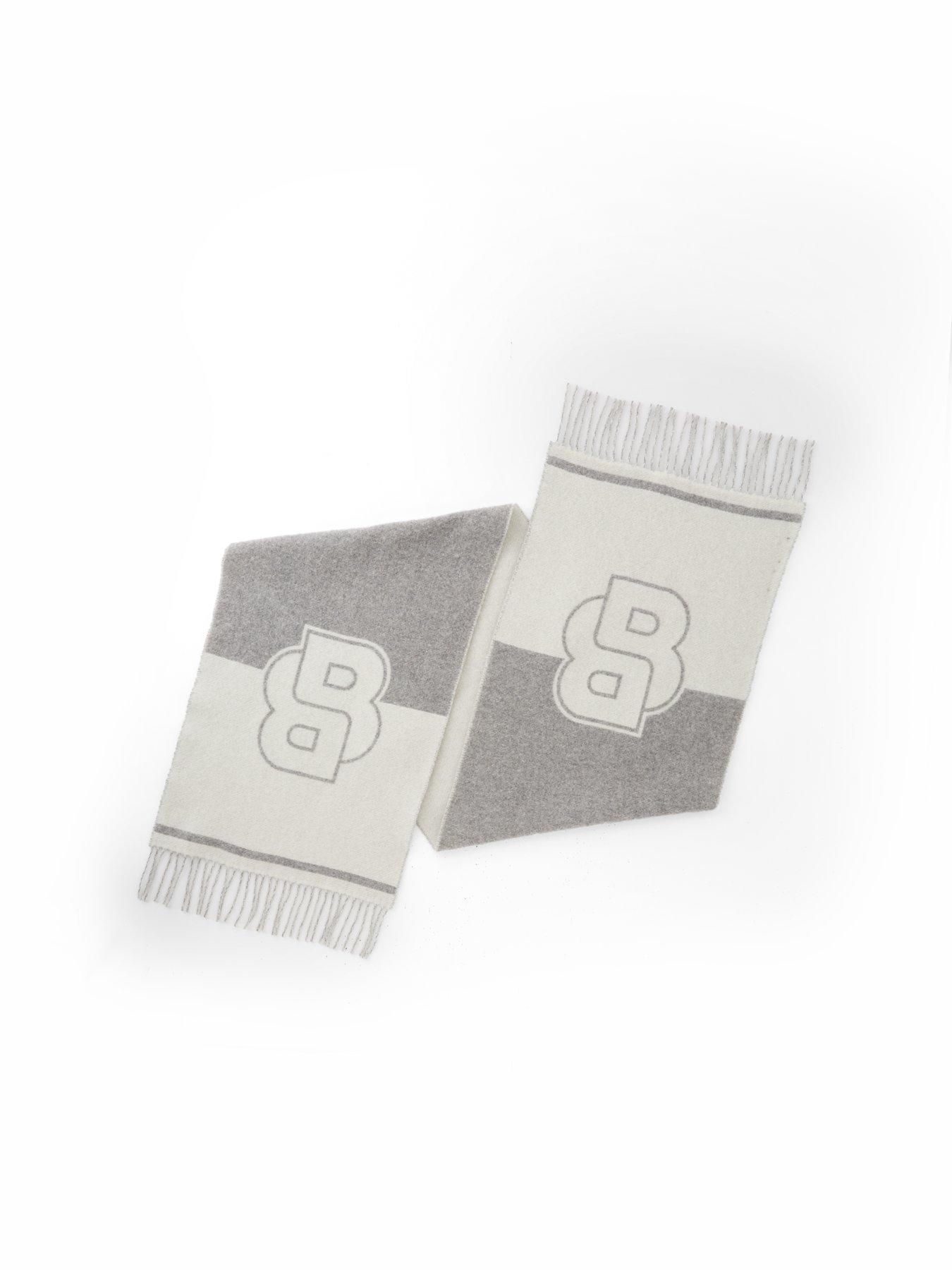 Image 2 of 4 of BOSS Vianna Scarf - Medium Grey