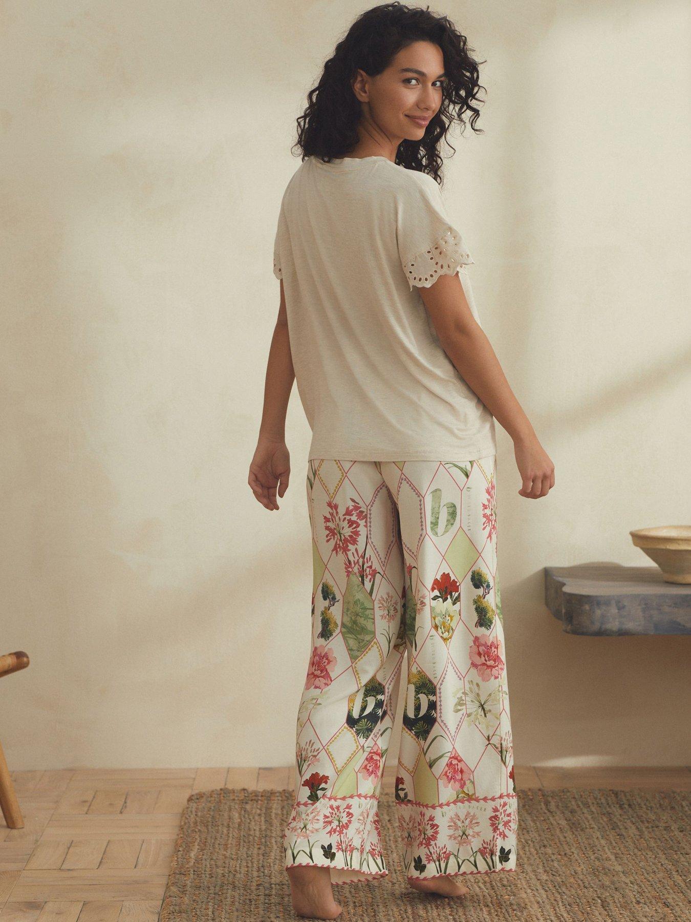 b-by-ted-baker-wall-tee-and-wide-leg-pyjama-set-creamstillFront