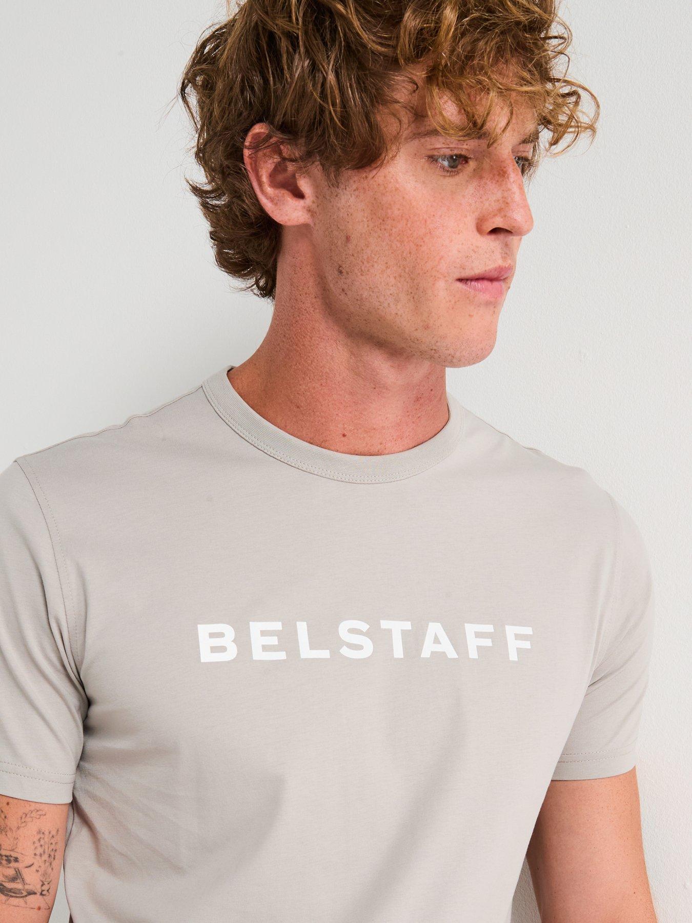 Image 4 of 6 of Belstaff Linear Logo T-Shirt - Grey