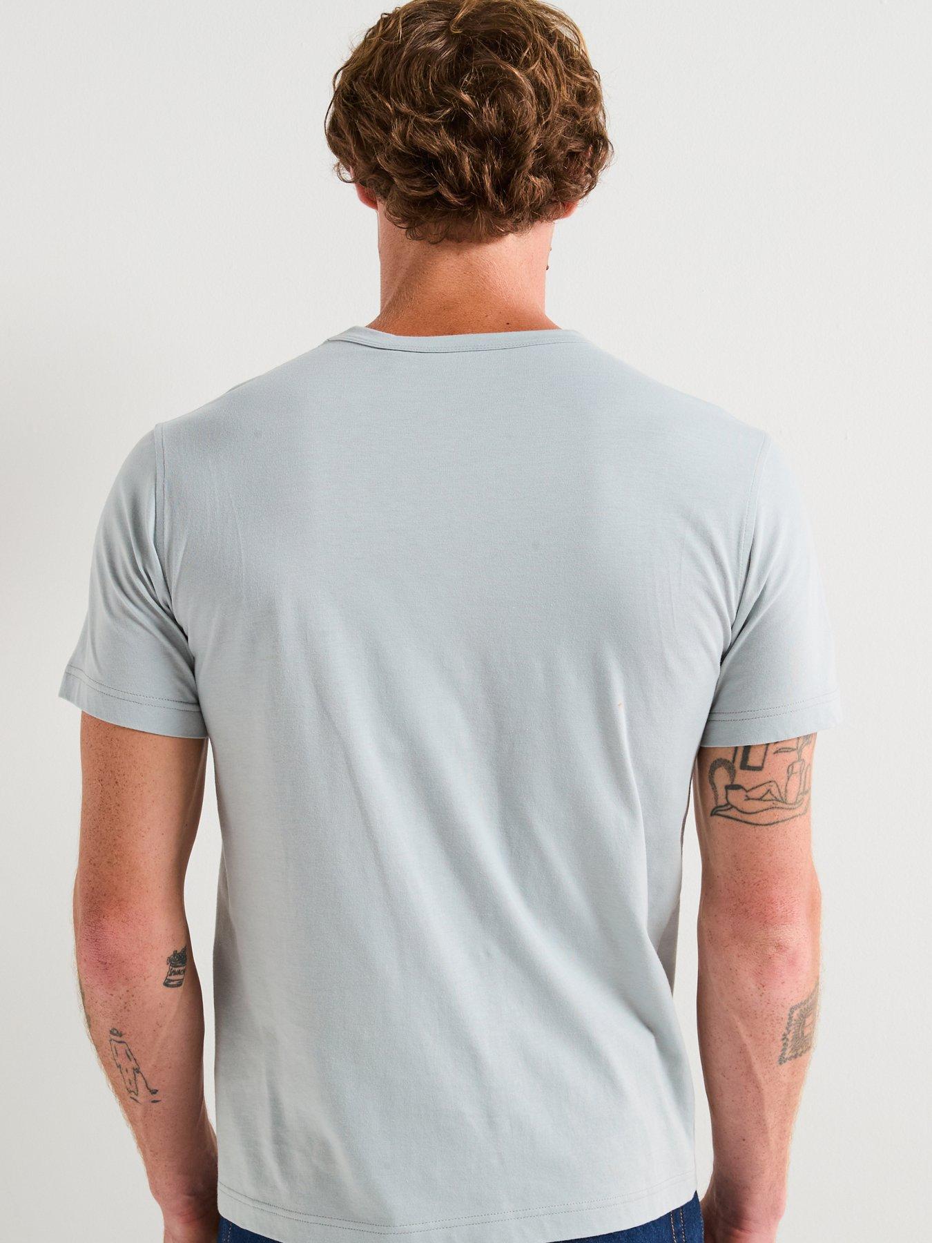 Image 2 of 6 of Belstaff Left Chest Patch Logo T-Shirt - Light Blue