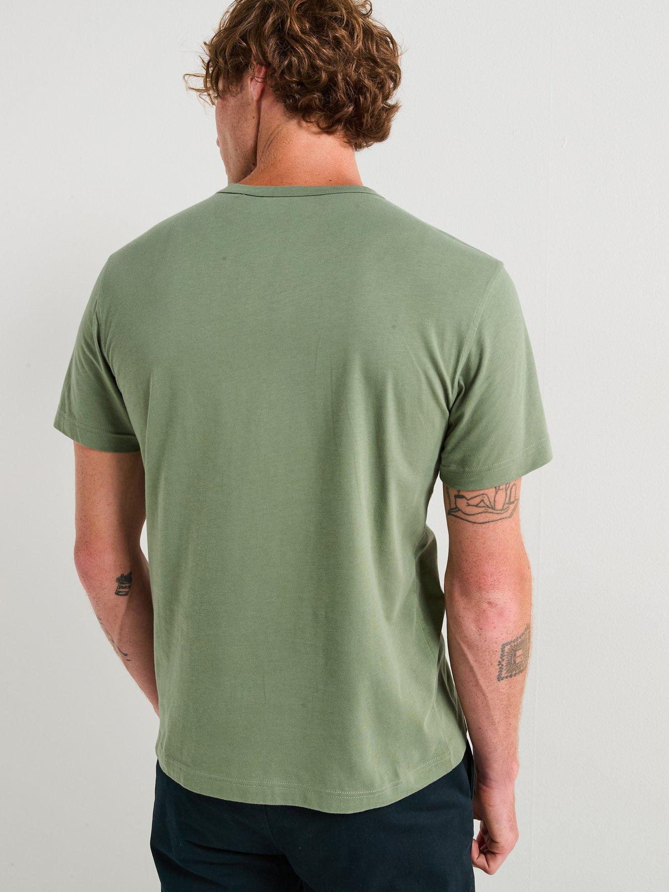 Image 2 of 6 of Belstaff Left Chest Patch Logo T-Shirt - Light Green
