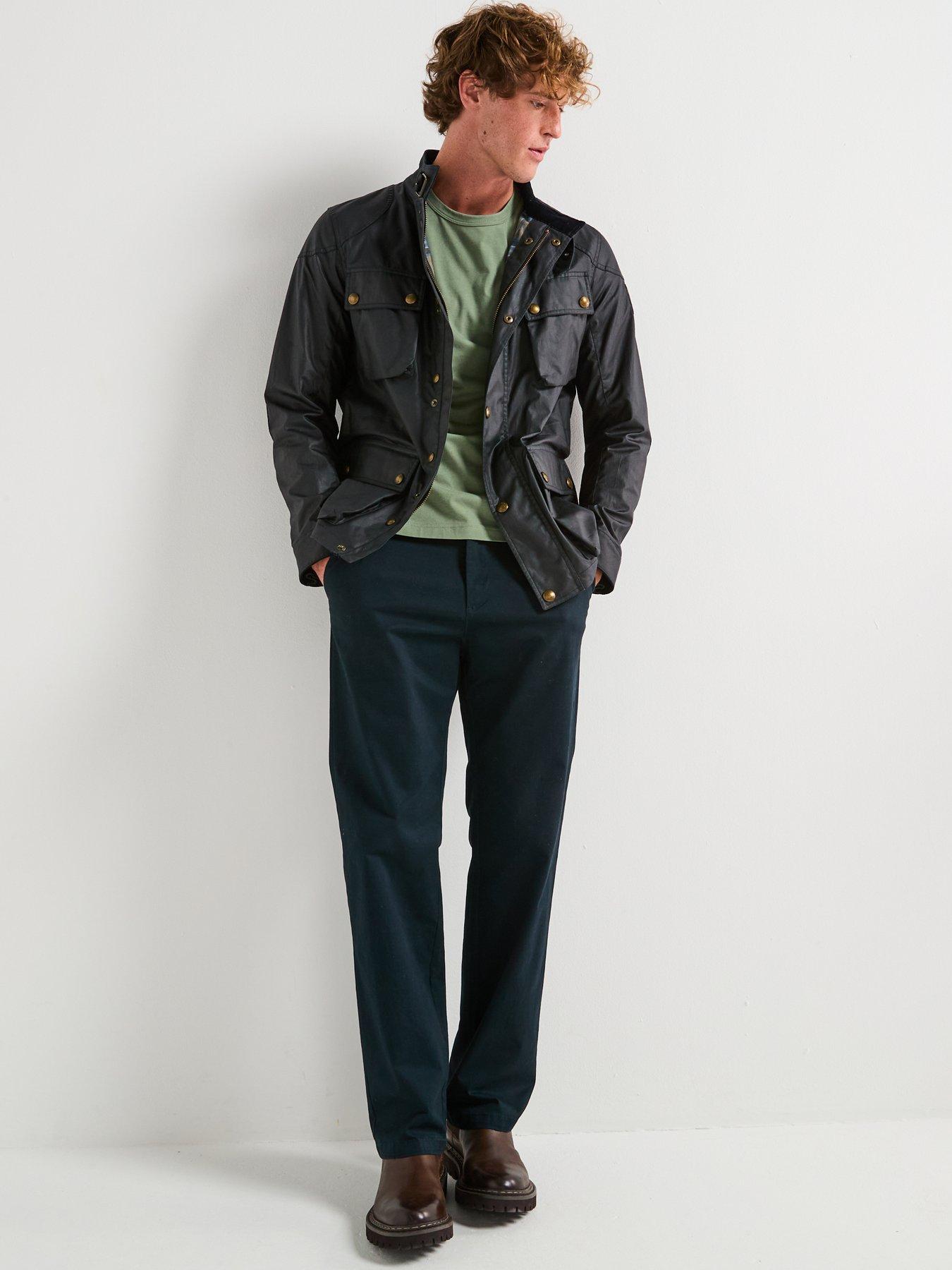 Image 3 of 6 of Belstaff Left Chest Patch Logo T-Shirt - Light Green