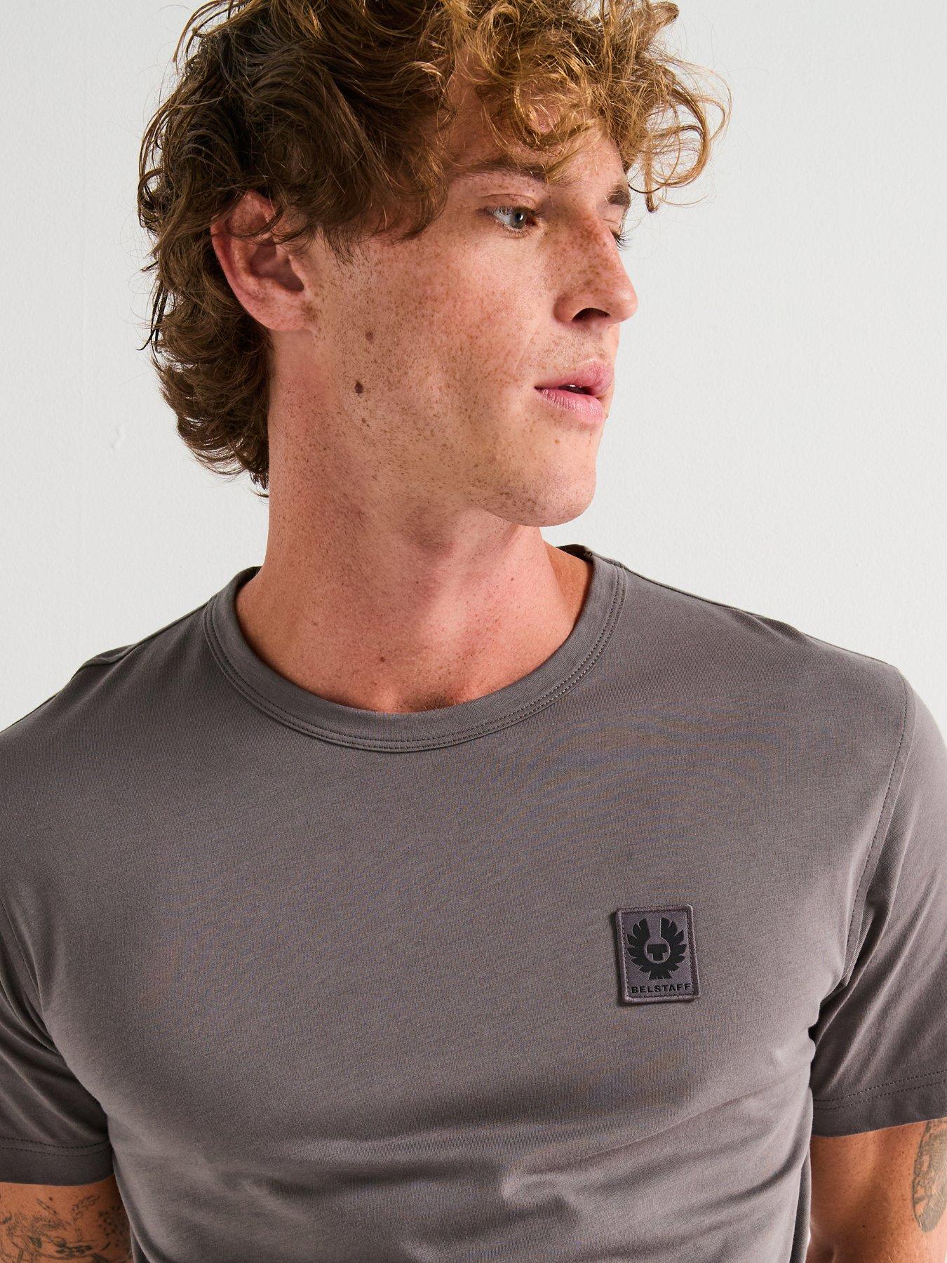 Image 4 of 6 of Belstaff Left Chest Patch Logo T-Shirt - Dark Grey