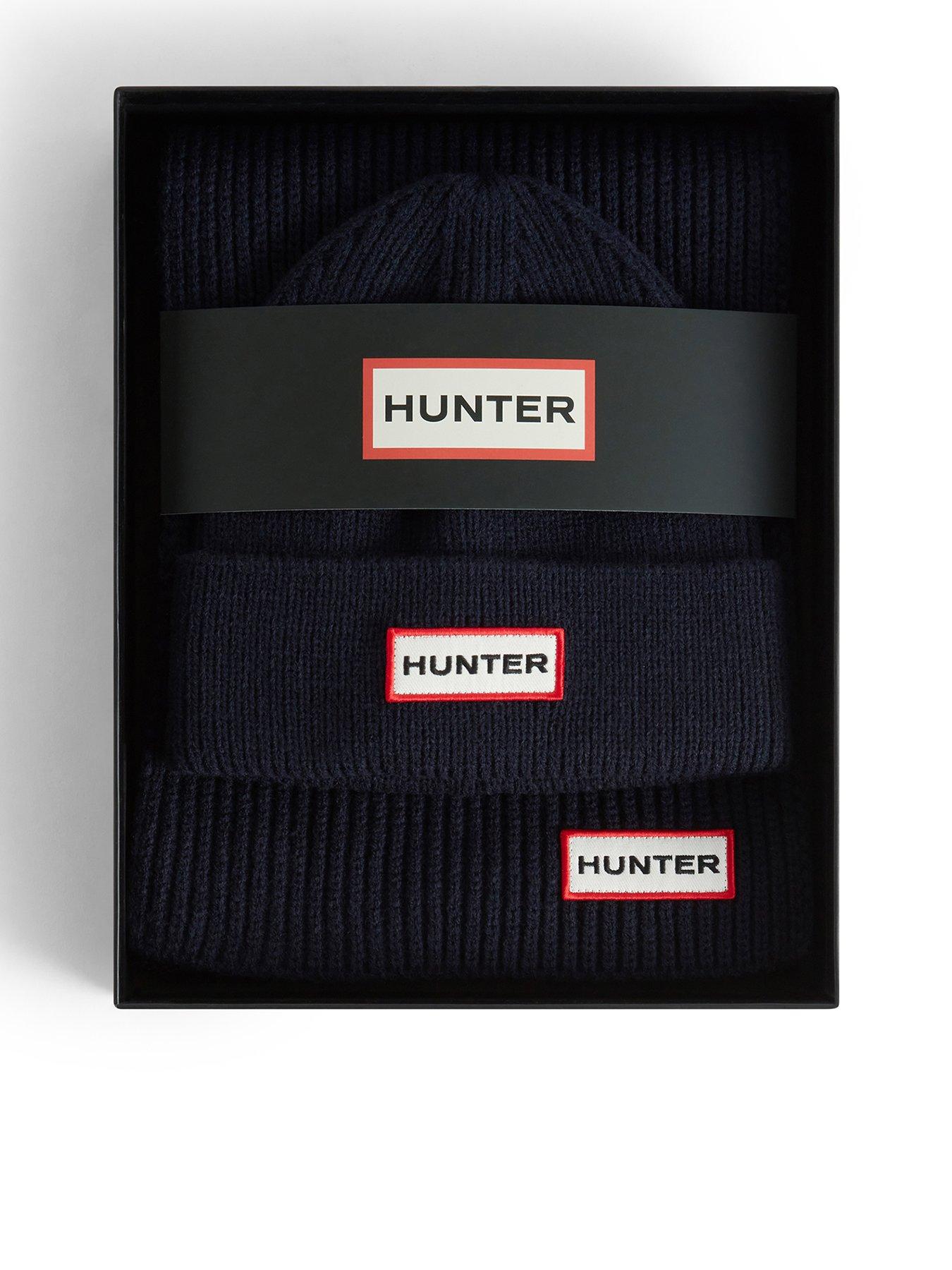 Hunter Unisex Jura Cuff Beanie/Scarf Box Set - Navy