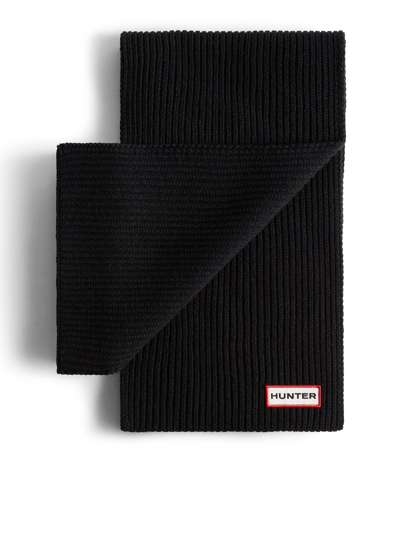 Hunter Unisex Jura Cuff Beanie/Scarf Box Set - Black