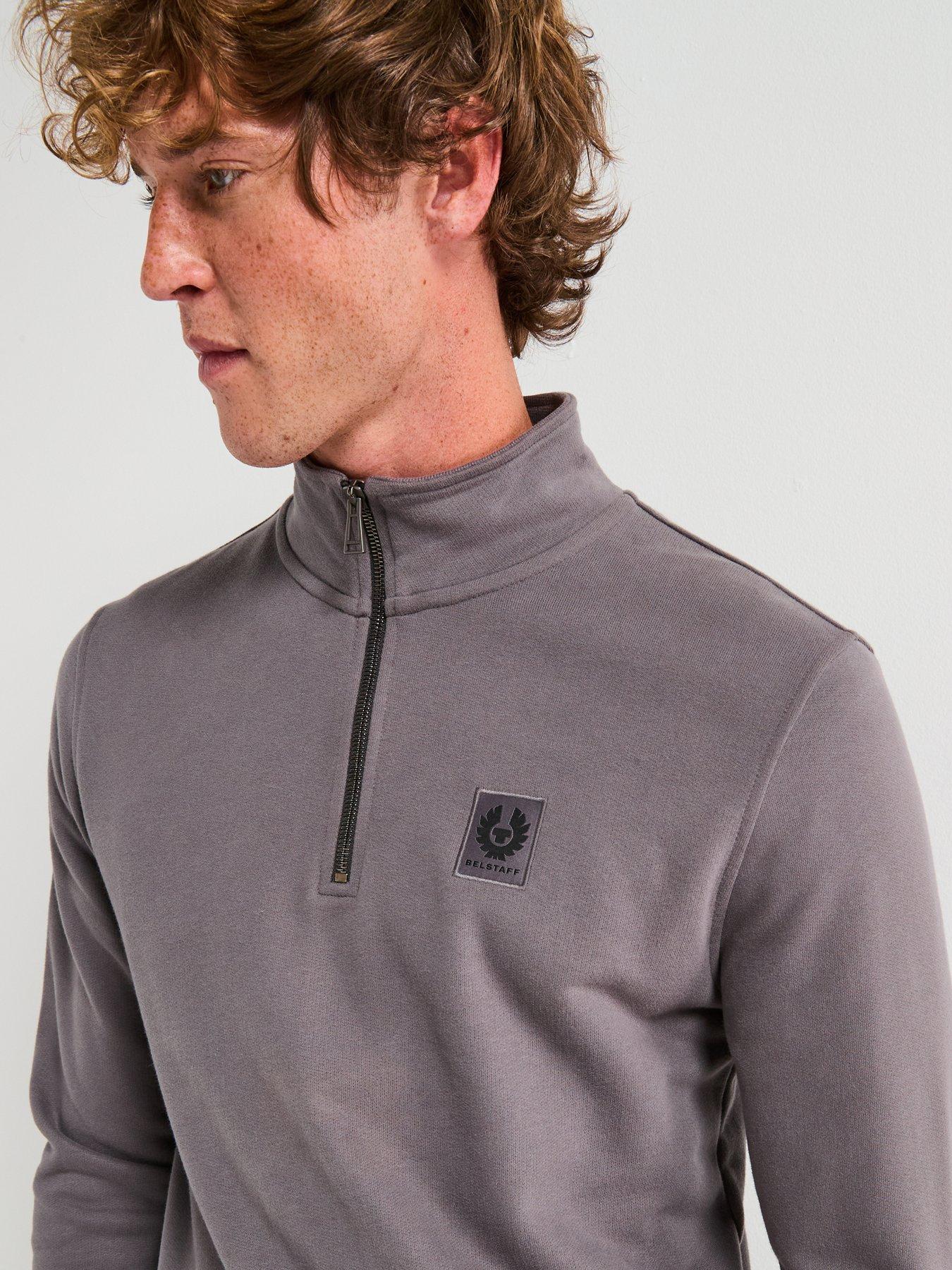 belstaff-left-chest-patch-logo-quarter-zip-sweat-dark-greyoutfit