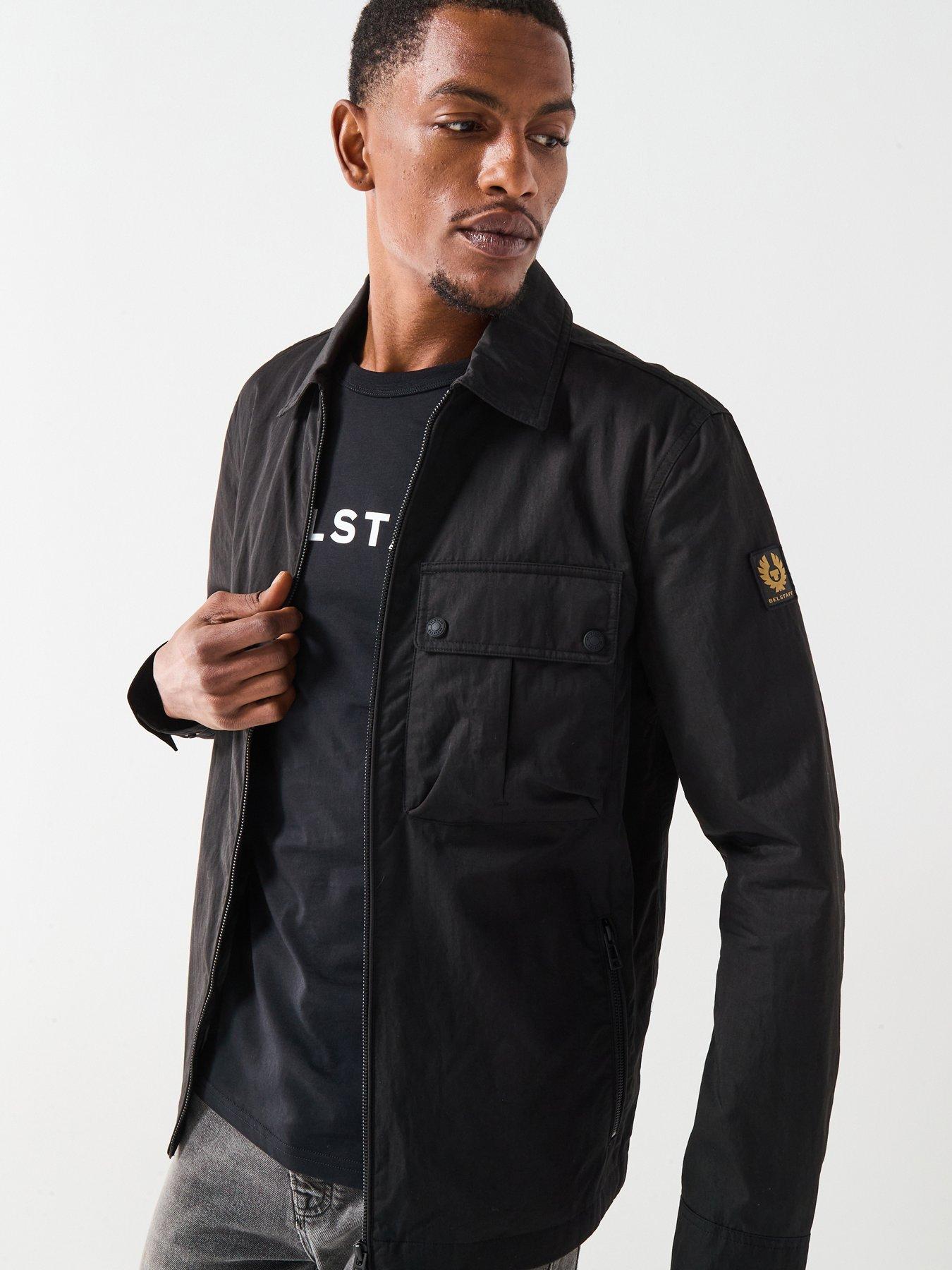 Belstaff Drome Cotton Zip Overshirt - Black