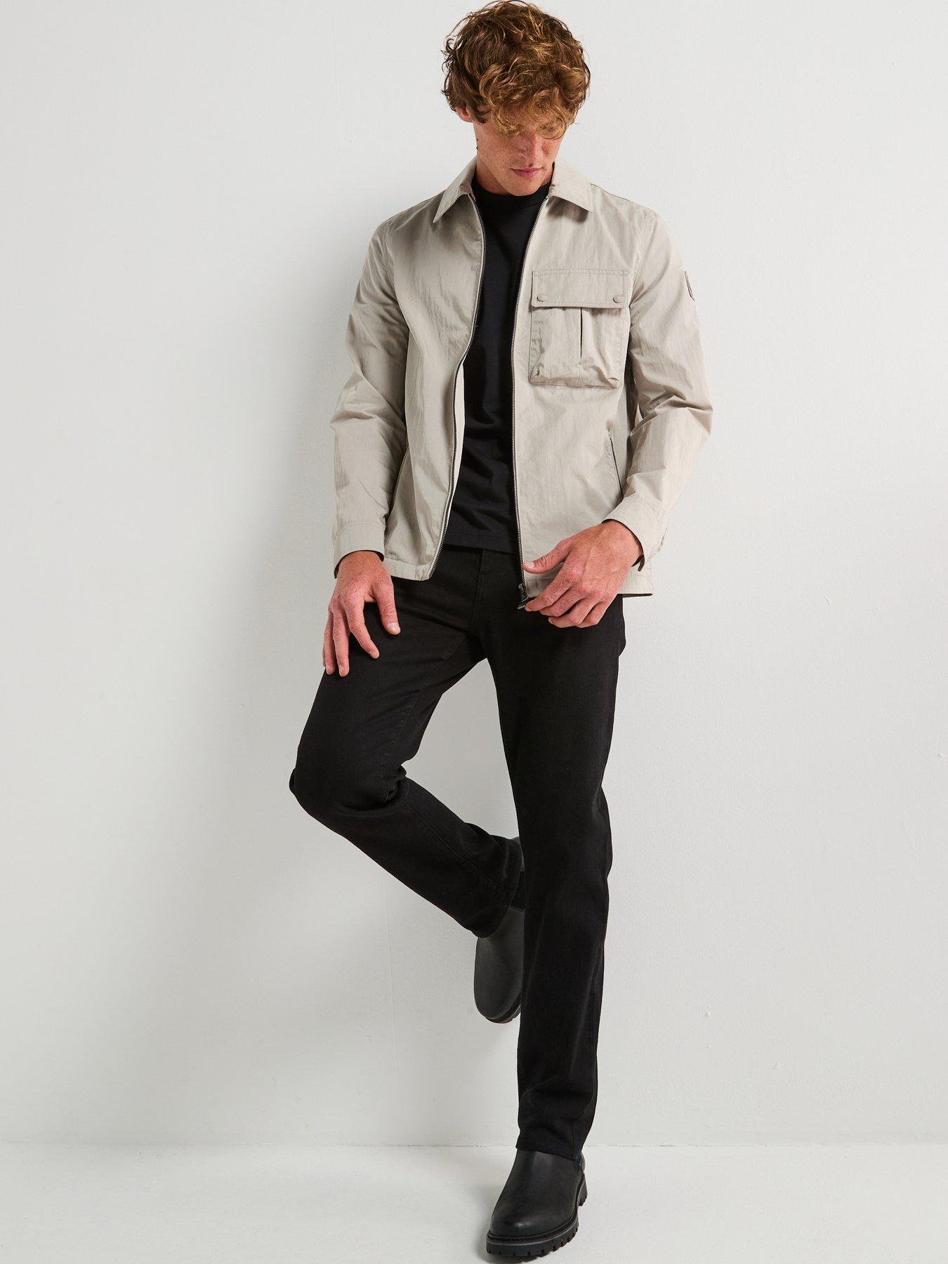Image 3 of 6 of Belstaff Drome Cotton Zip Overshirt - Grey